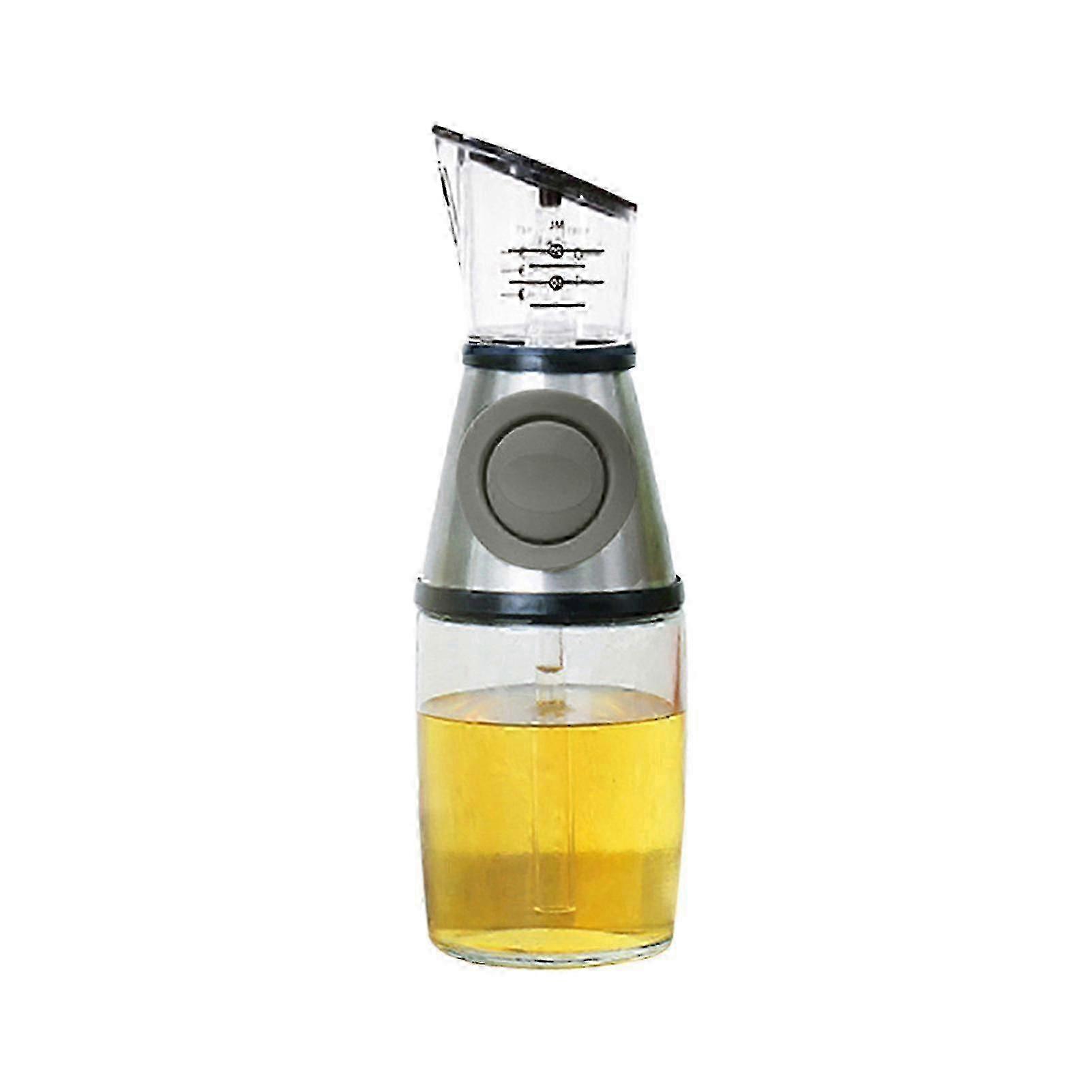 250/500ml Oil Dispenser Bottle with Measuring Transparent Wide Opening, Food Grade Leakproof Storage for Cooking Liquids