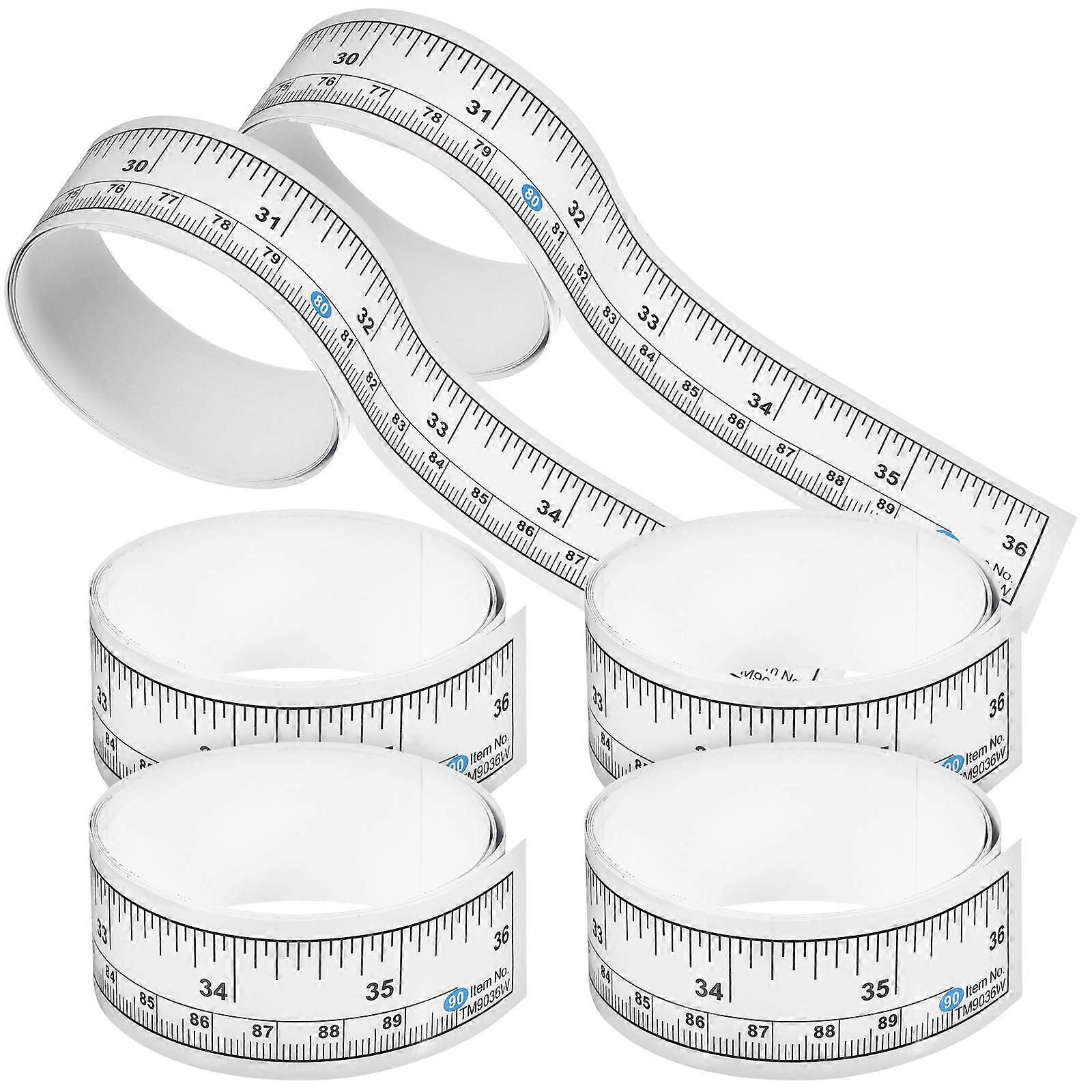 6pcs Adhesive Measuring Tape for Smooth Surfaces Easy Marking Ruler for Crafting and Woodworking Projects
