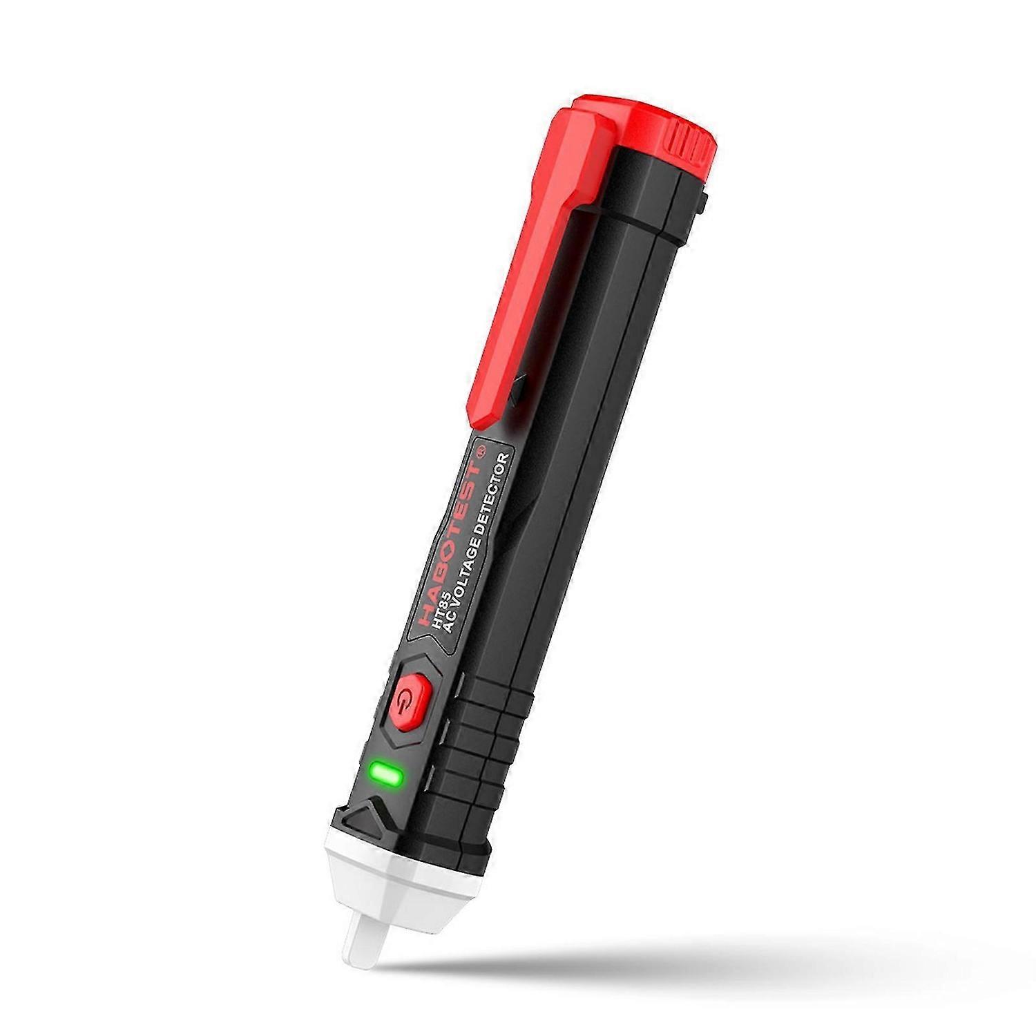 HABOTEST HT85 Non Contact Voltage Tester AC Voltage Tester Pen with LED Flashlight AC50-1000V Voltage Detector for NCV Live Circuit Breakpoints Test