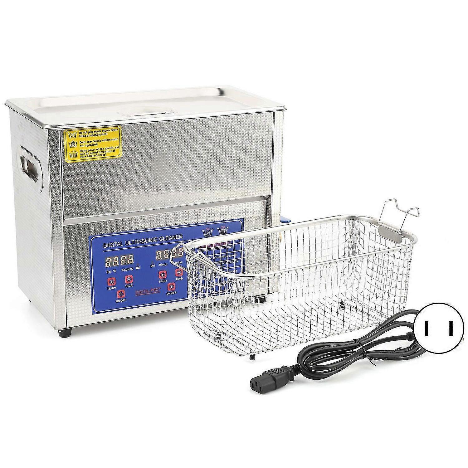 منظف بالموجات فوق الصوتية 6 لتر الترا سونيك خزان حمام تنظيف سخان مؤقت عرض رقمي MH031XUS قابس 110 فولت