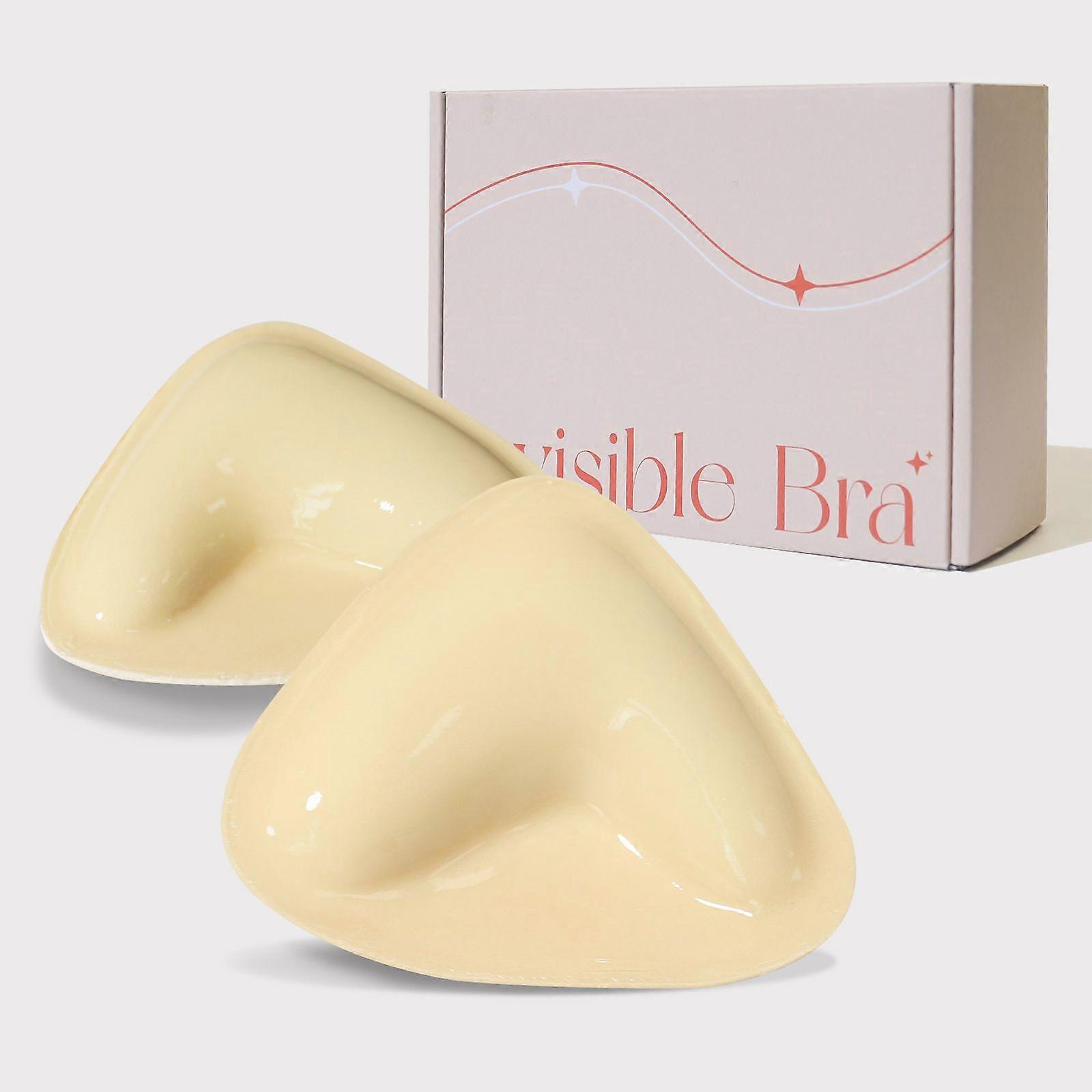Coussinets de soutien-gorge push-up adhésifs double face, invisibles et doux pour la peau, réutilisables et lavables pour femmes, quelle que soit la taille du bonnet.
