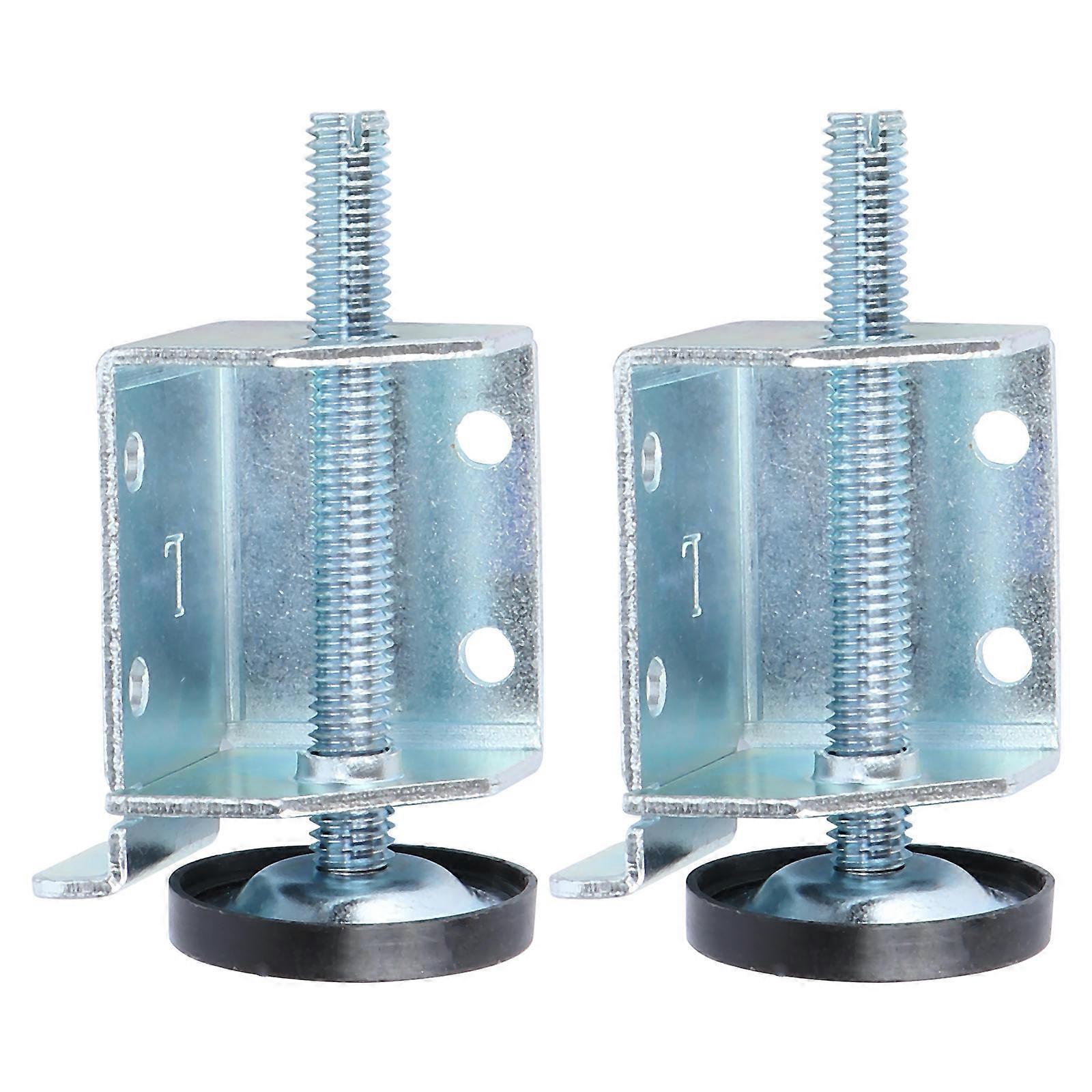 Adjustable Screw In Furniture Leveling Feet for Cabinets, Tables, Sofas – Steel Floor Protectors with Side Installation for Stability on Uneven