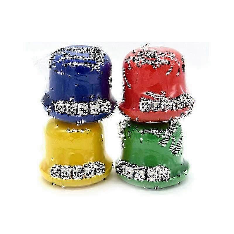 Pub Dice Cup Set with Five 10mm Dice - Fun Drinking Game for Parties and Gatherings