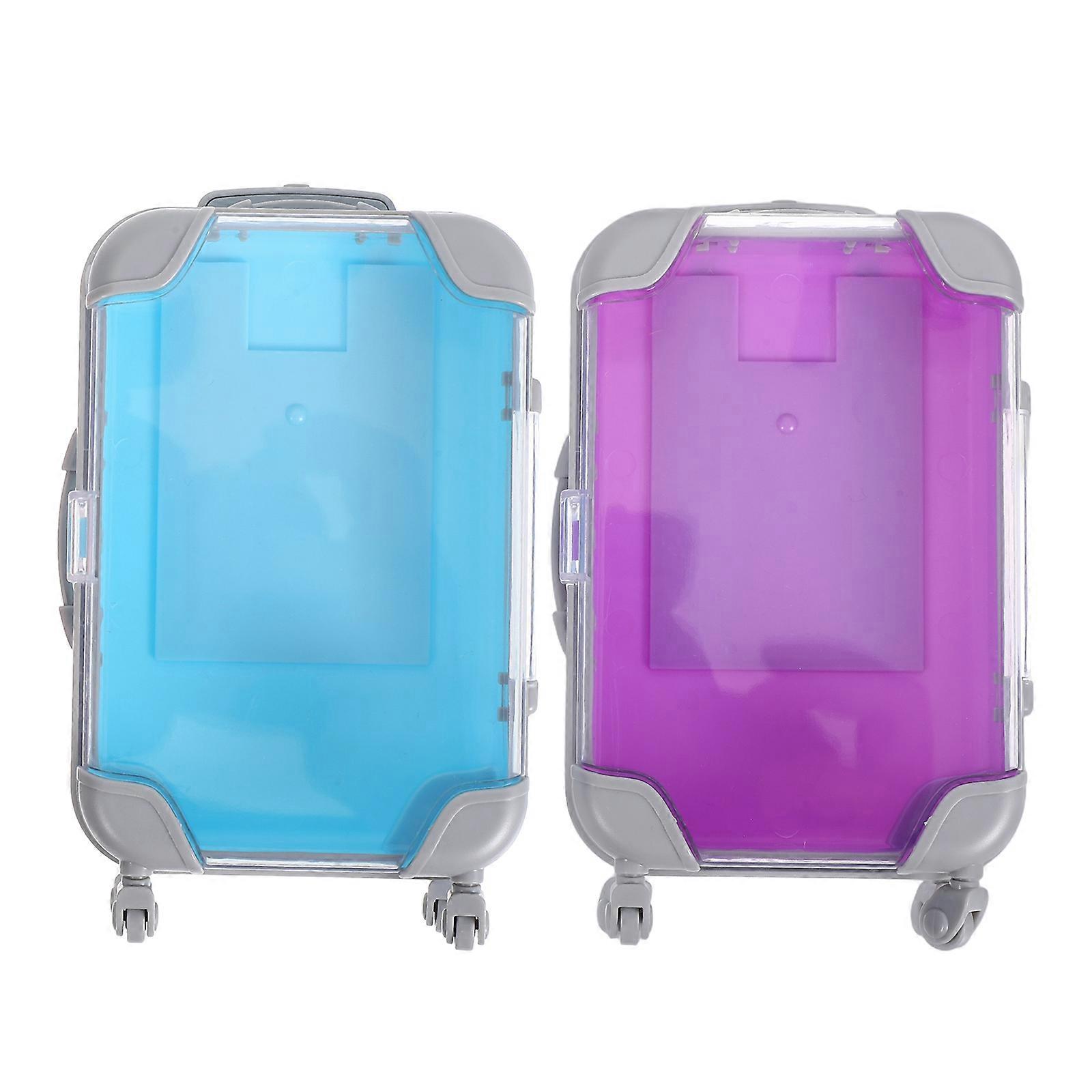 Mini Suitcase Eyelash Holder Case Lightweight Travel Organizer for False Lashes, Compact Makeup Storage Box for Daily Use & Short Trips