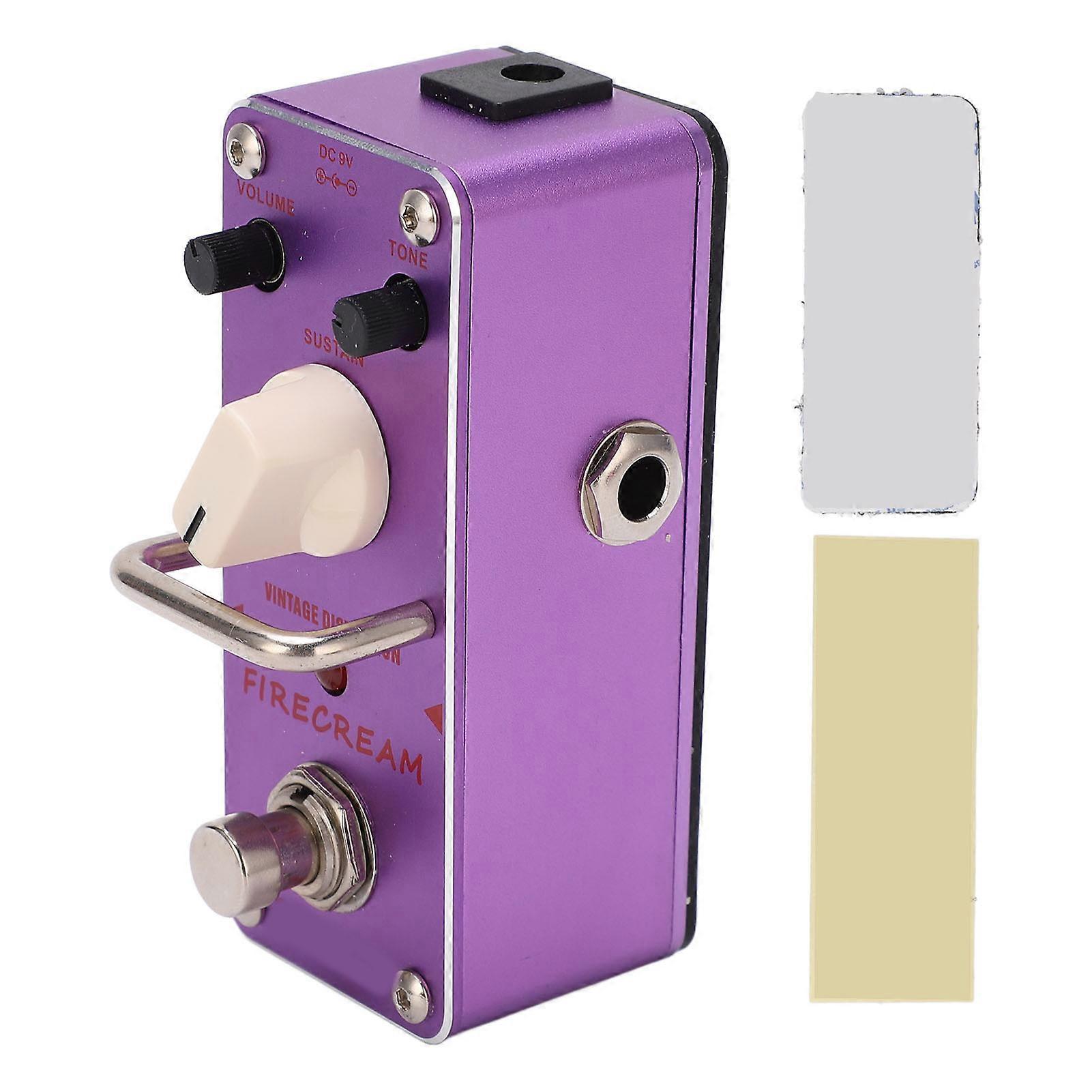 Distortion Effects Pedal Classic Electric Guitar Single Block Effect True Bypass 3 Button AFM‑3