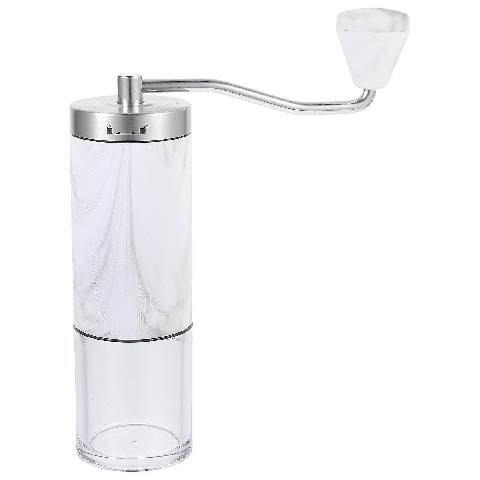 مطحنة حبوب القهوة اليدوية المحمولة الطحن اليدوي المنزلي نمط الرخام 20.00X15.00X5.30CM 1 قطعة