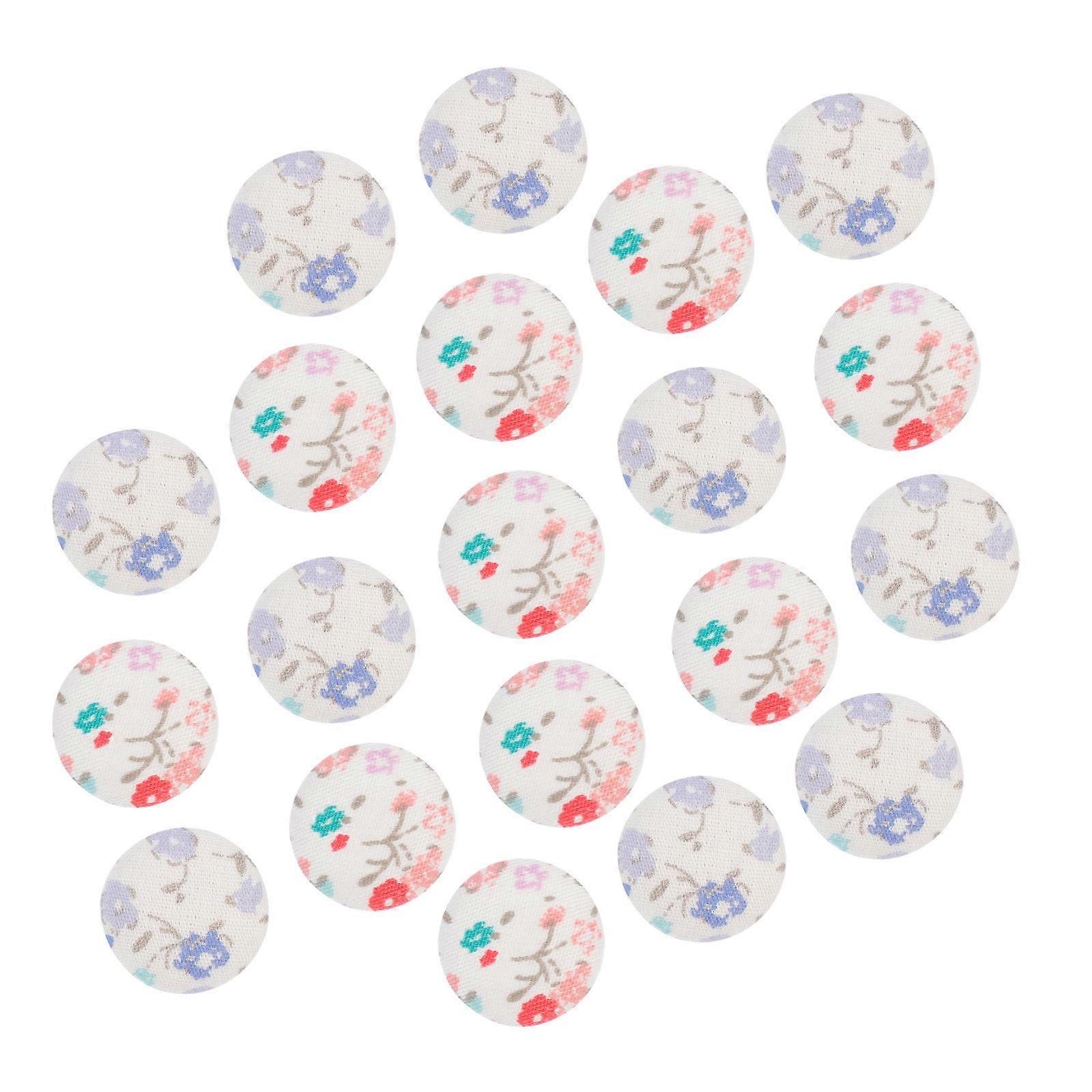Sewing Buttons Assorted Color 2.3X2.3CM Decorative Simple Design Diy Projects Artisans Clothing Ornaments 20Pack