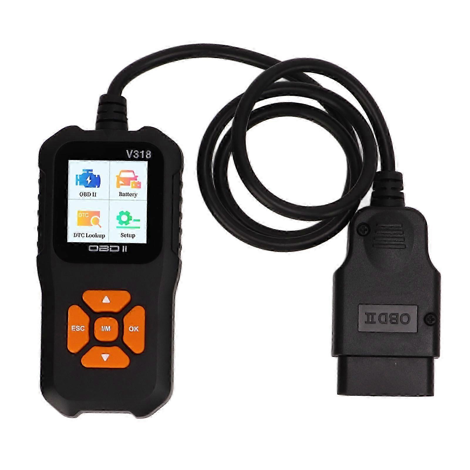 1.8in Color Screen OBD2 Scanner with 10 Languages Fault Code Reader Car Diagnostic Tool