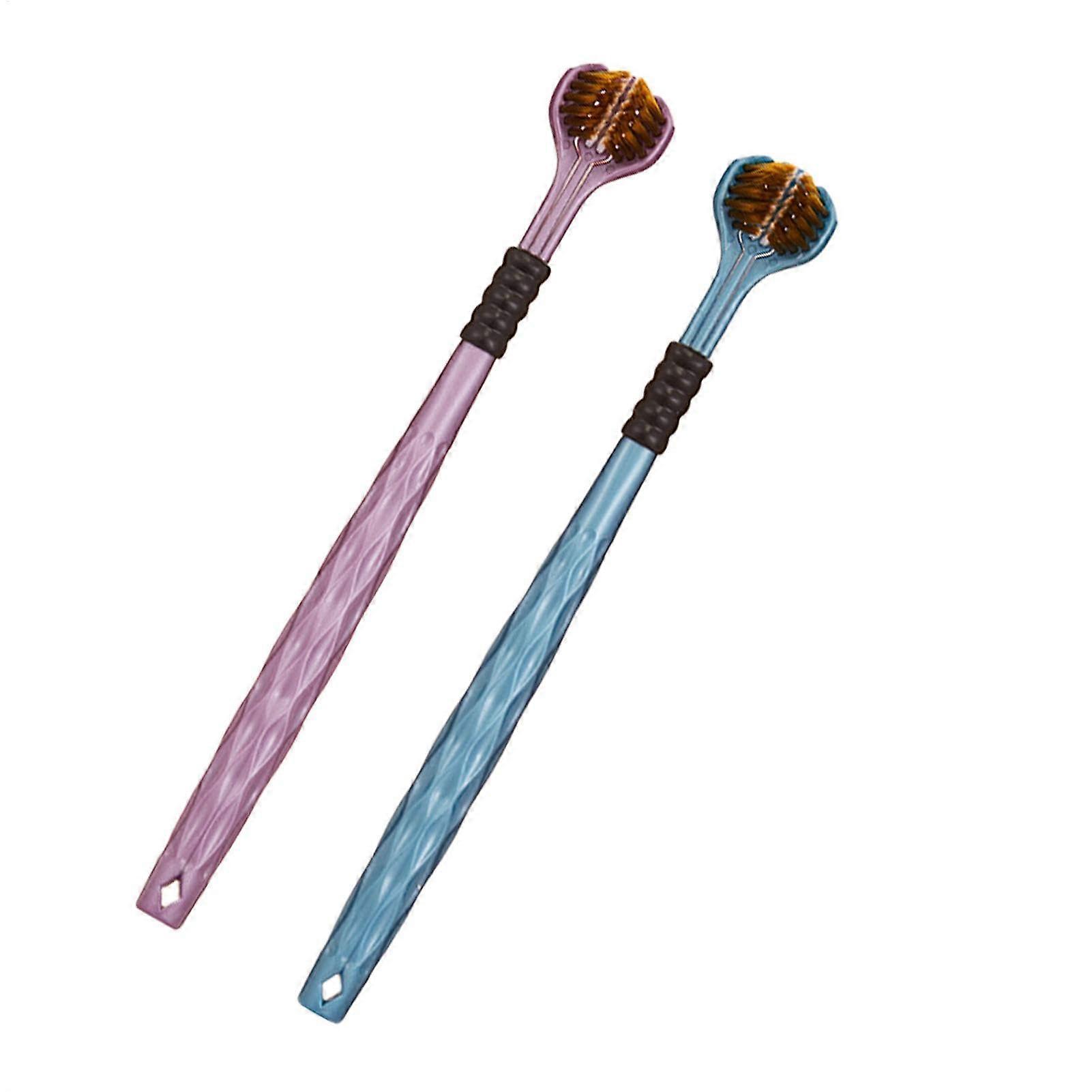 Three-Headed Toothbrush Soft Gum Protection 3-Sided Portable Toothbrush For Adults Soft Bristles Gentle Efficient Cleaning