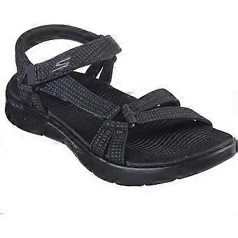 Skechers GO WALK Flex Sublime Polyester Women's Black Sandals