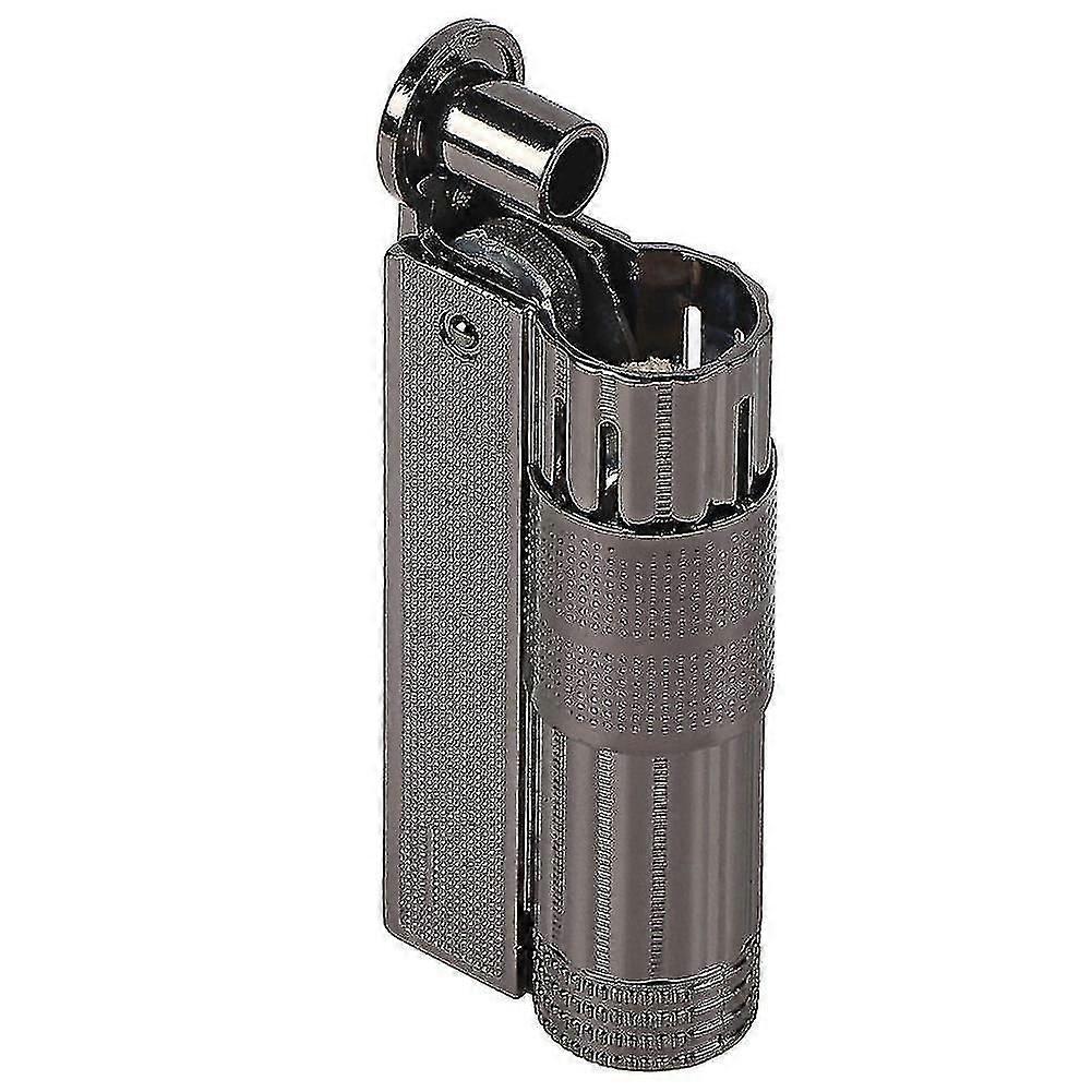 Isqueiro de óleo de gasolina vintage de aço inoxidável (<span Class"ui-risk_flag3"><span Class"ui-risk_flag3">black</span></span>)