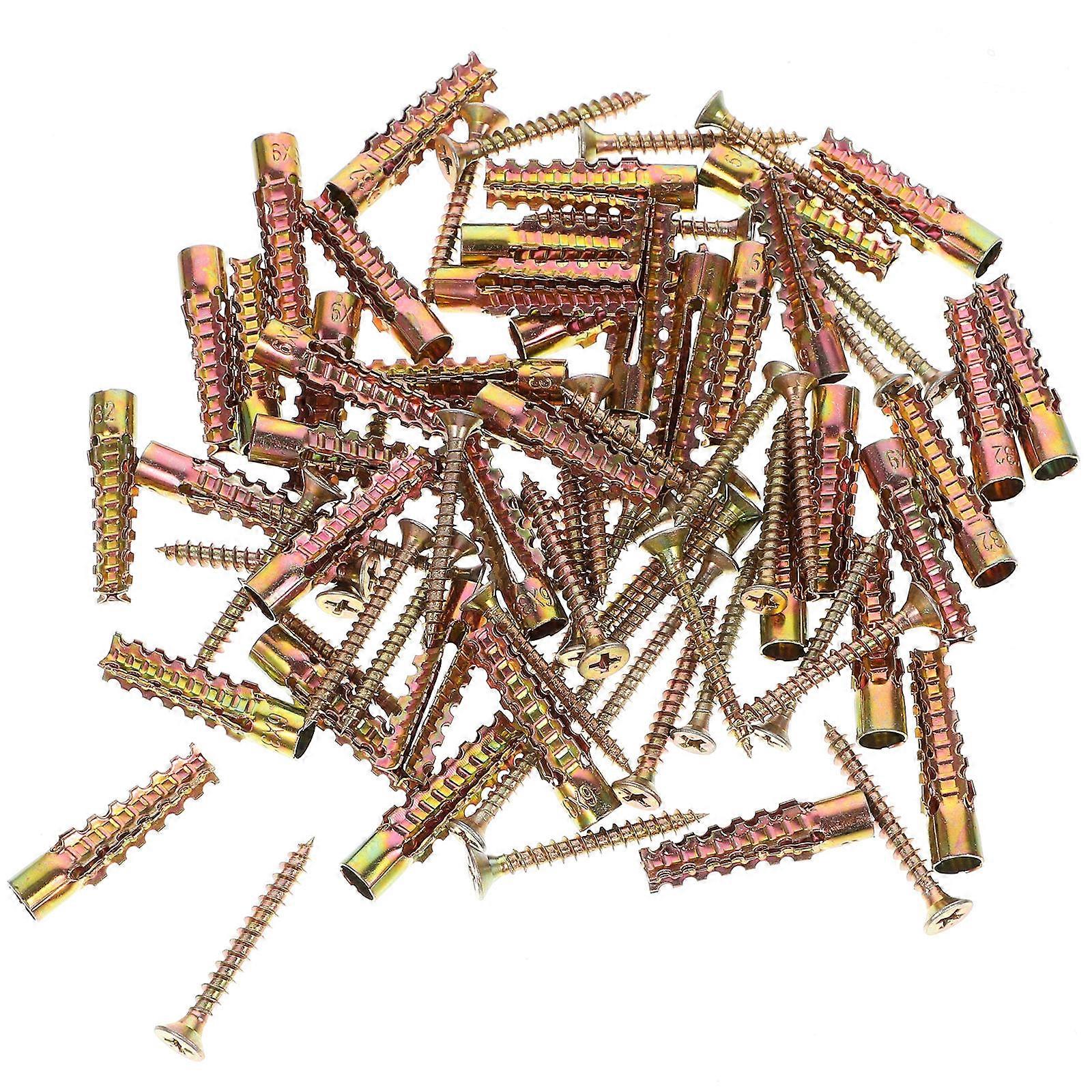 40 Sets Wall Screws and Anchors for Drywall