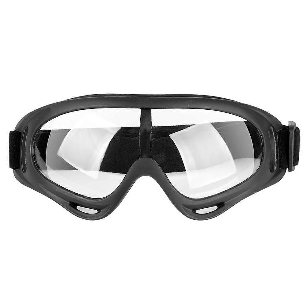Durable Black Skiing Glasses for Outdoor Riding Use Lightweight PC Material Ideal for Travel