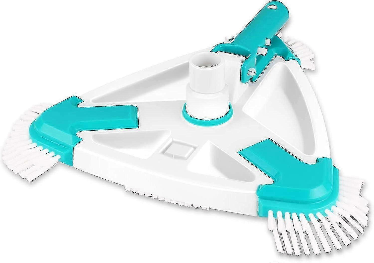 Triangular Pool Cleaner Brush Head - Easy Wall & Floor Cleaning Tool for Effortless Pool Maintenance