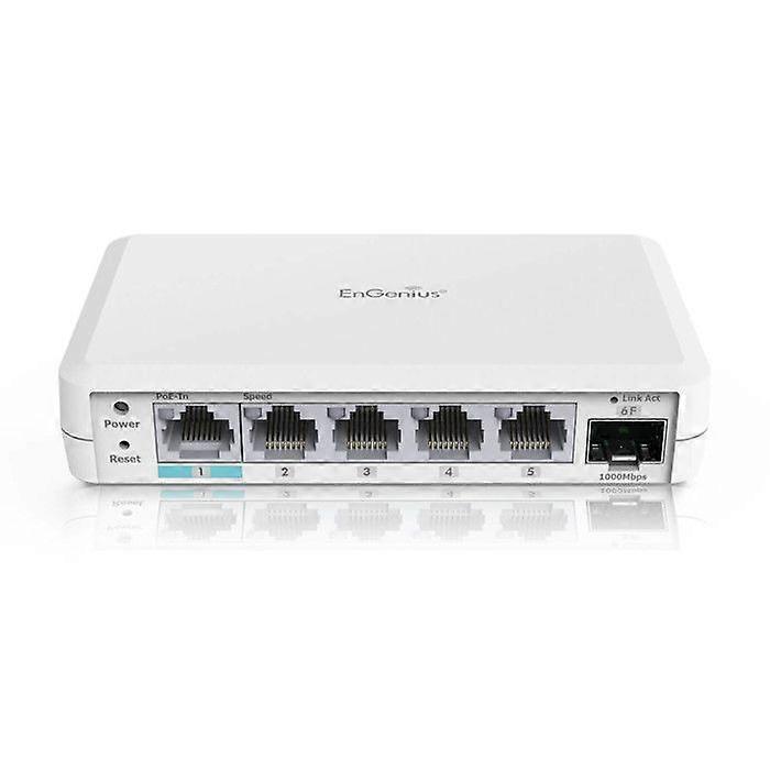 EnGenius EXT1106 Layer 2 Gigabit Ethernet Netzwerk-Switch 5 Ports PoE Cloud Weiß
