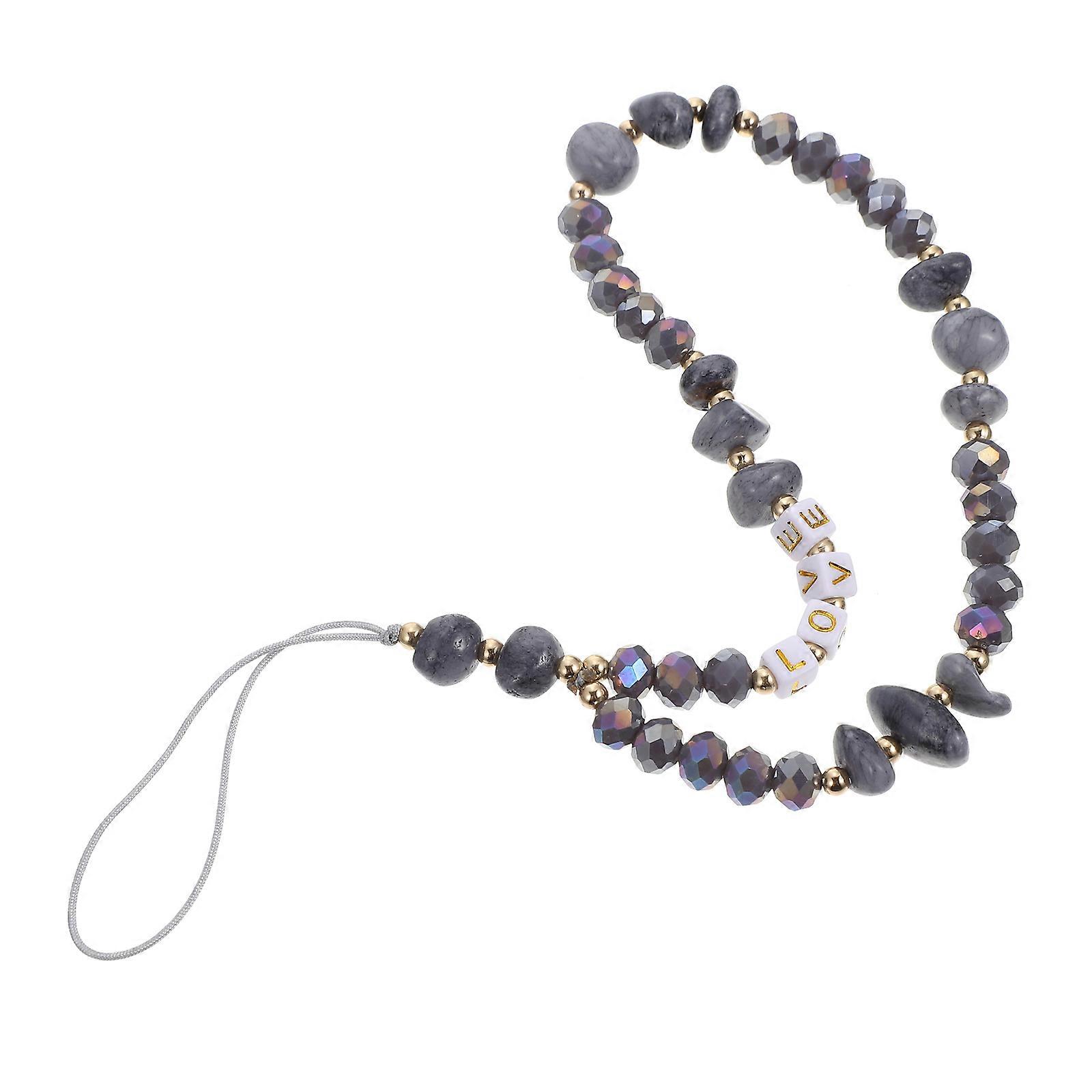 Elegant Beaded Phone Chain Decorative Hanging Strap for Phones, Cameras & Keychains, Multi Purpose Accessory