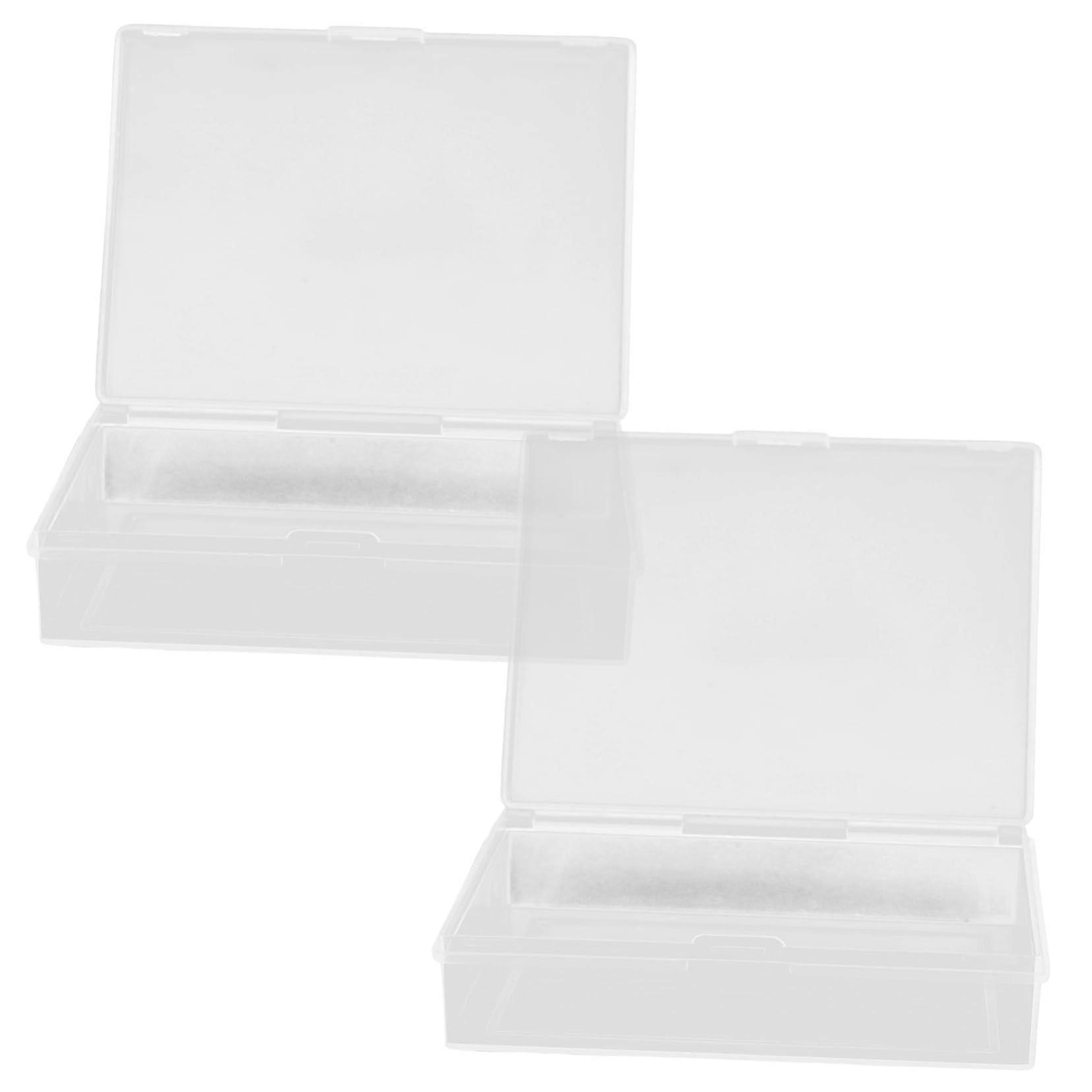 Pack of 2 Transparent Storage Boxes for Playing Cards Poker Card Wallet Holder