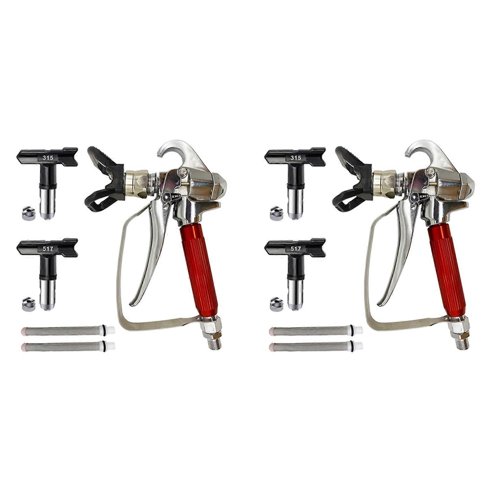 Airless Paint Sprayer with 4Pcs Paint Tip (315,517) and Nozzle Guard + 4Pcs Airless Filter for Pump