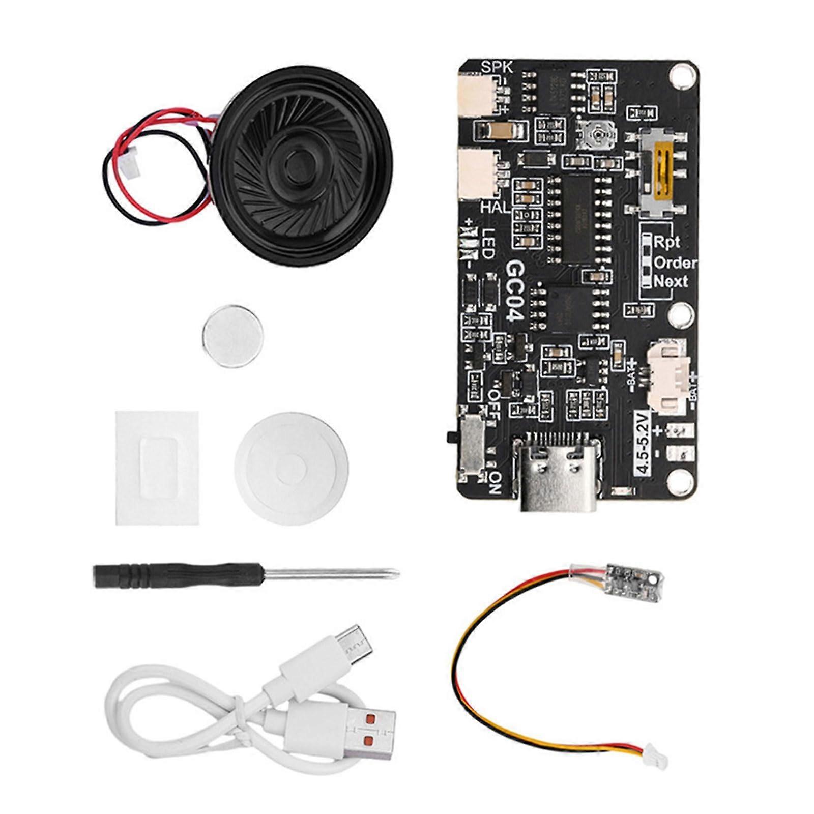 sound recorder module for handmade greeting cards, 8 MB storage, unique creative greeting card creation, magnetic close play.