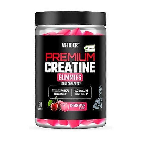 Premium pure creatine gummies 60 Jelly beans (Cherry)
