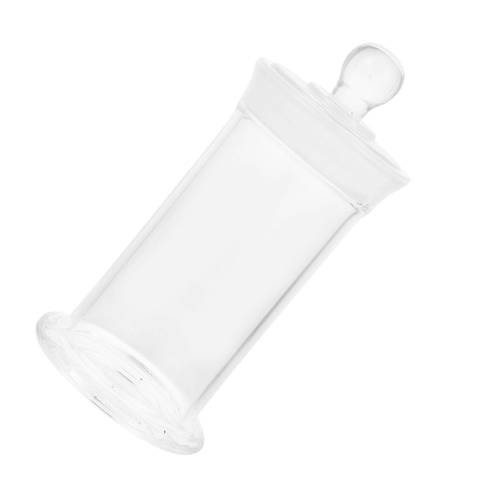 1pc Glass Laboratory Storage Bottle with Lid for Samples and Specimens
