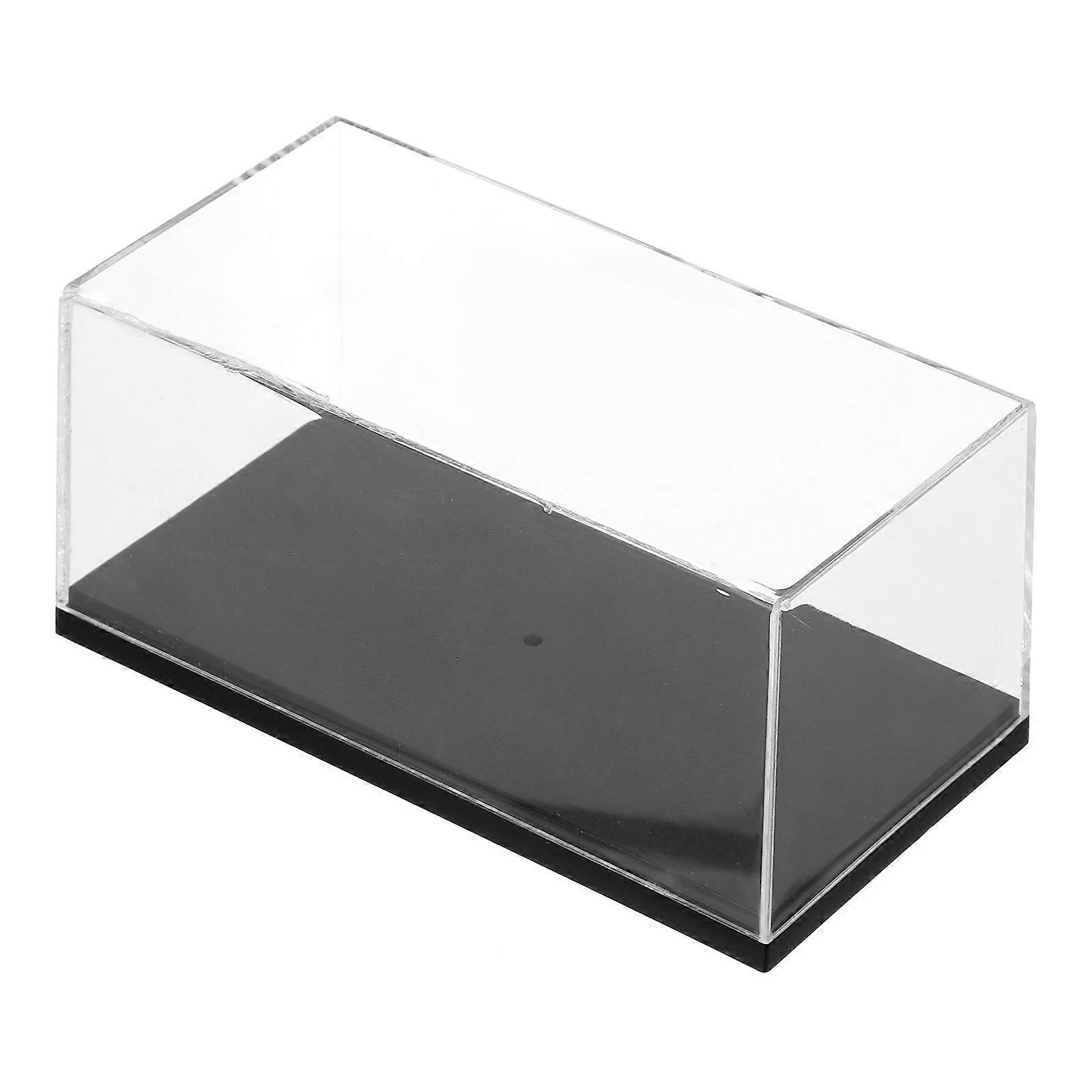 Cartoon Car Model Display Case Dustproof Storage Box for Collectible Vehicles, Handicrafts Organizer for Showcase and DIY Projects
