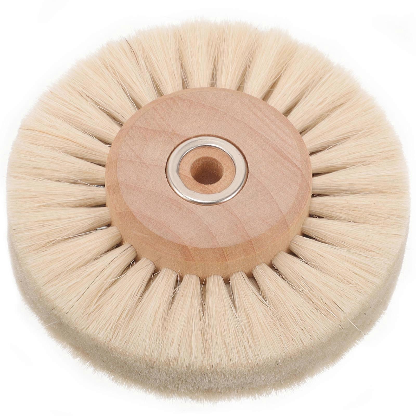 Plastic Brush Wheel with Wood Core for Gap Cleaning and Polishing Reusable 1 Set
