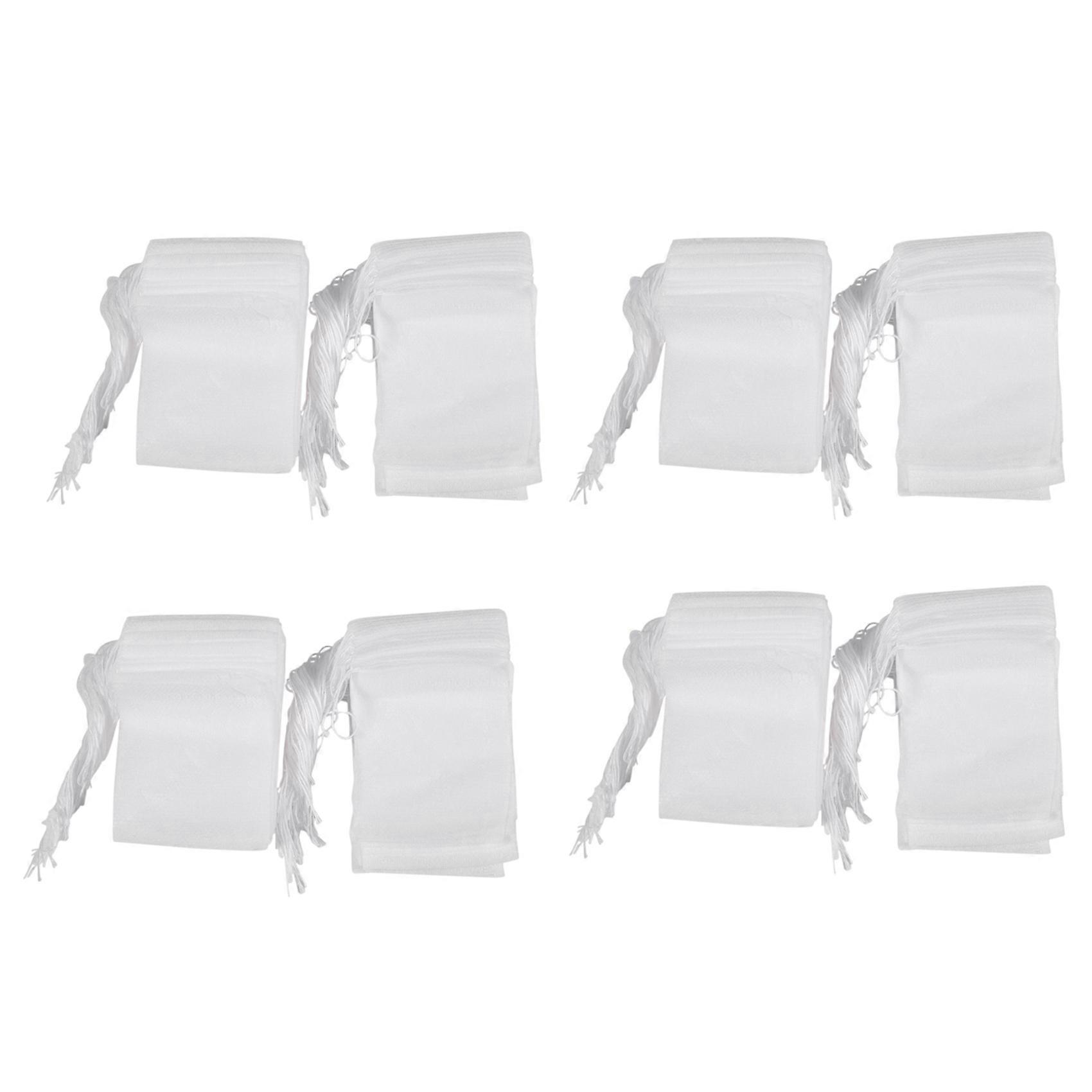 400 Pcs Disposable Empty Tea Bag String Heat Seal Filter Paper