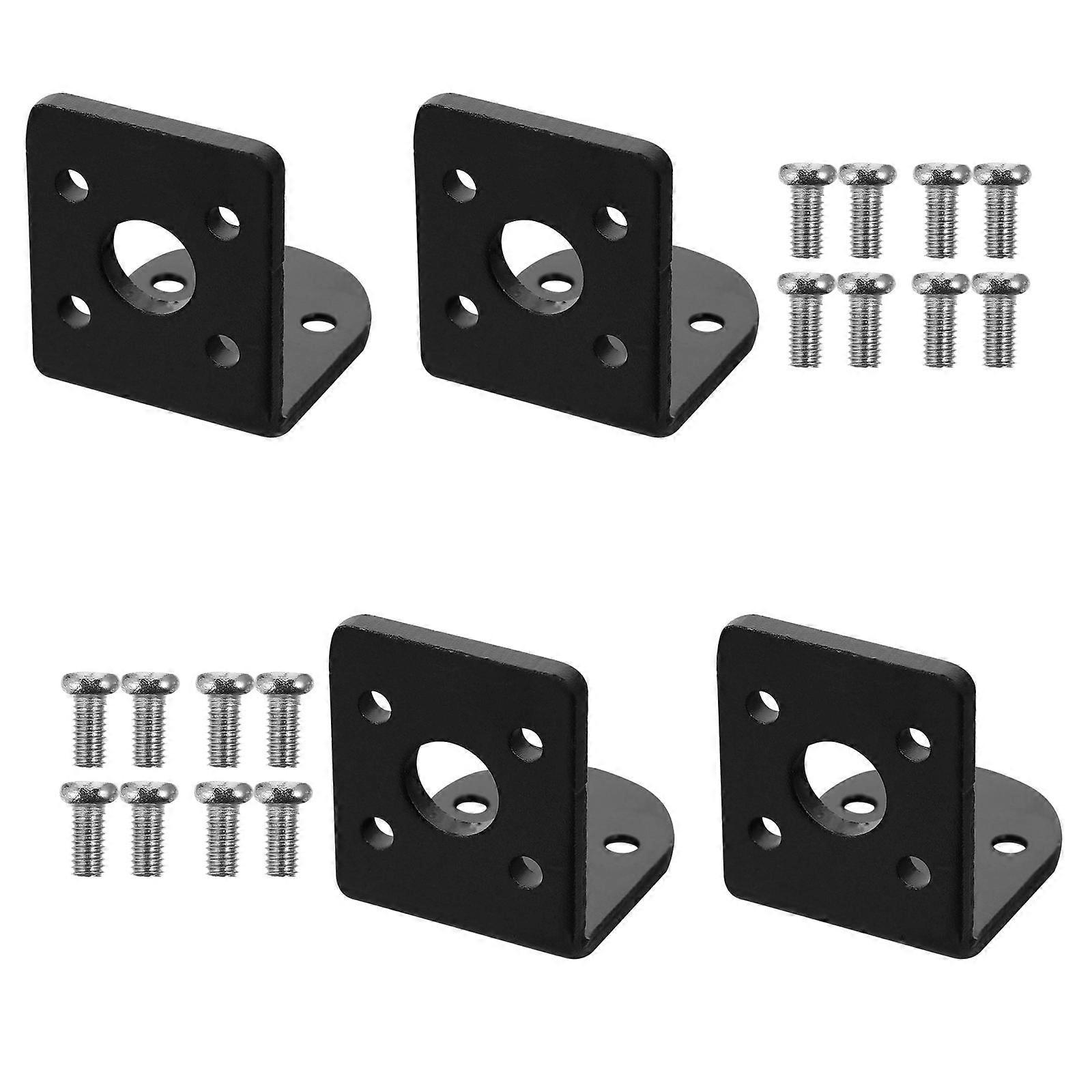 4 Sets Aluminum Motor Mount Brackets for DIY Projects High Strength, Lightweight & Durable Design for Model Cars