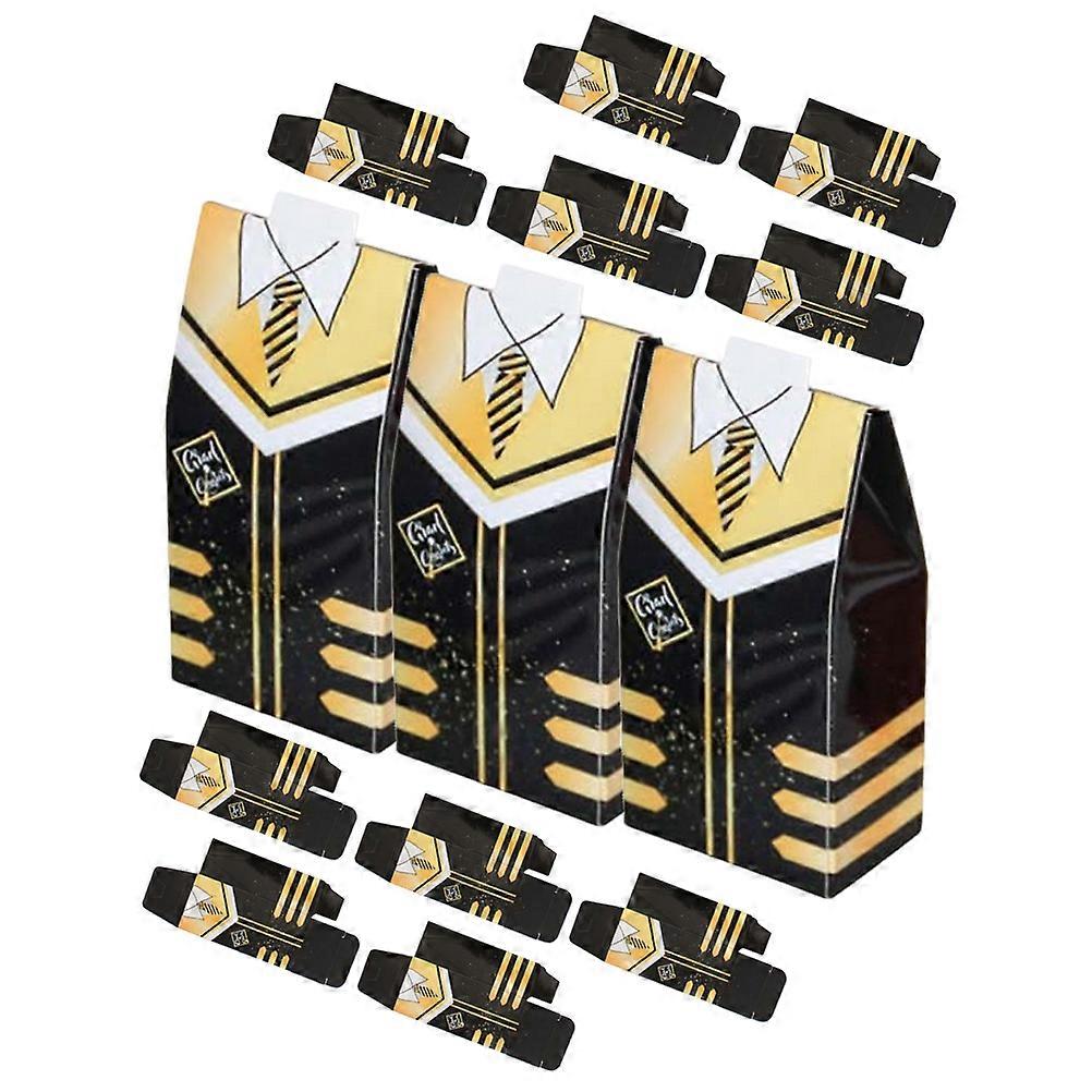 25 Pieces Durable Graduation Candy Boxes for Storage Made of Paper in Black Color 25pcs