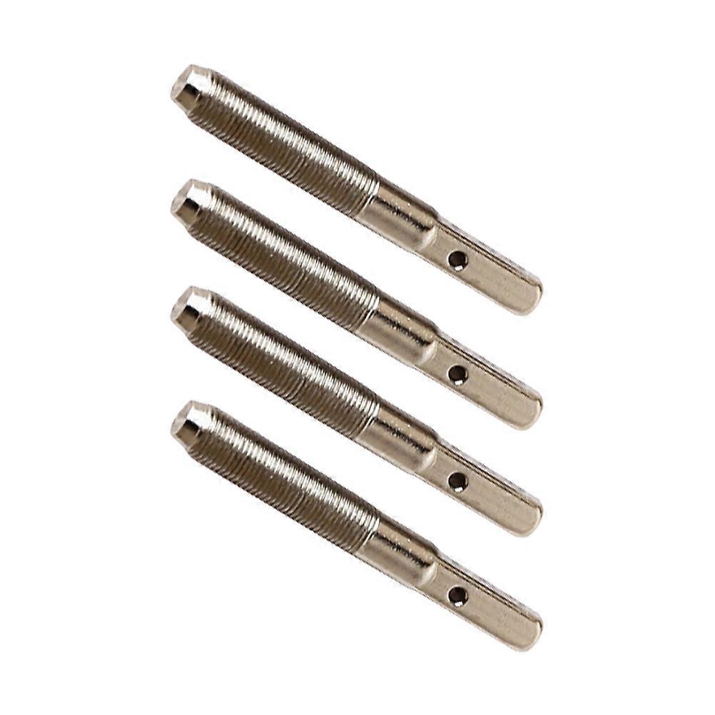 Silver String Pegs for Lyre Harp Instrument Made of Stainless Steel 4 Pcs