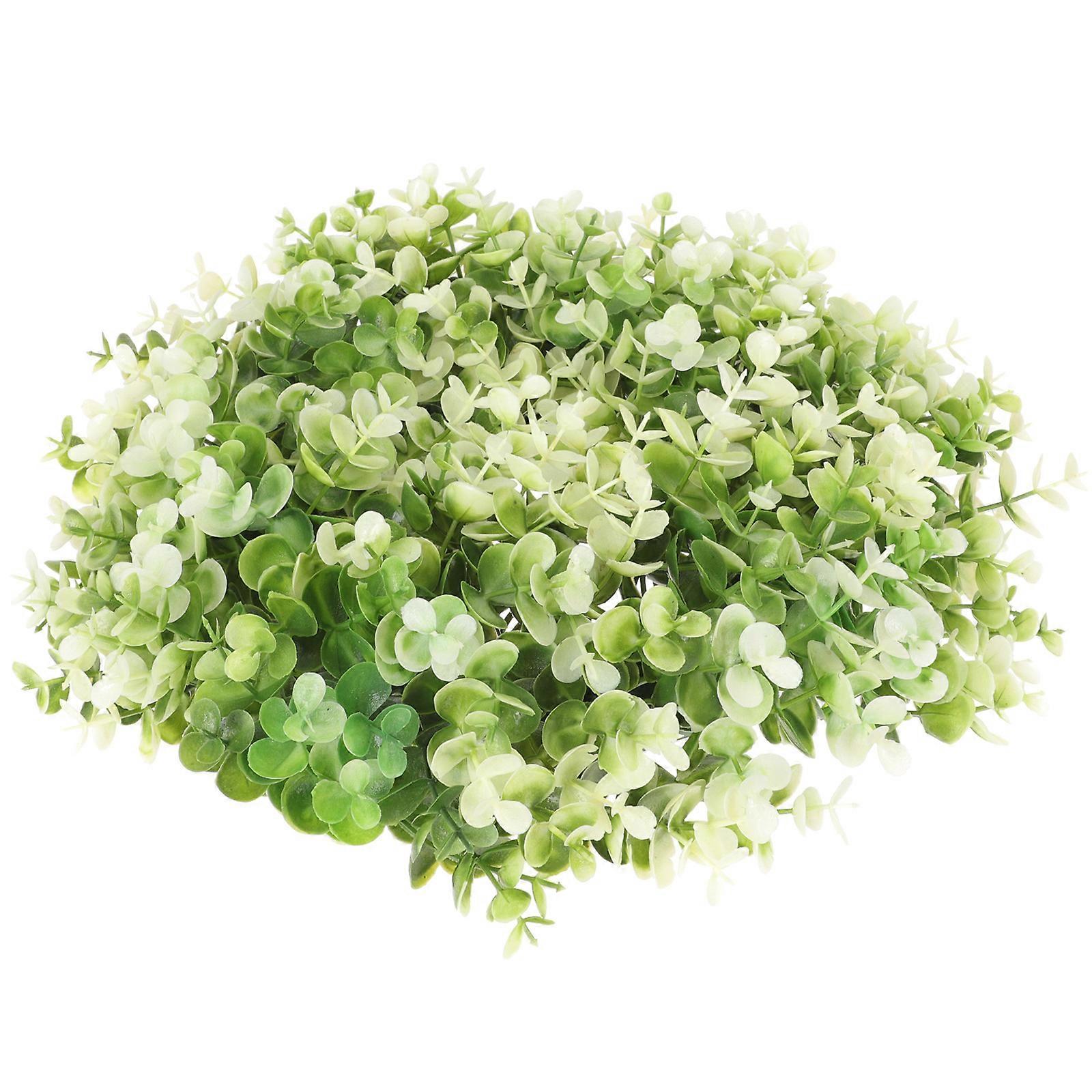 Eucalyptus Wreath with Artificial Green Leaves for Door Wall Decoration Plastic Lightweight 12 inch