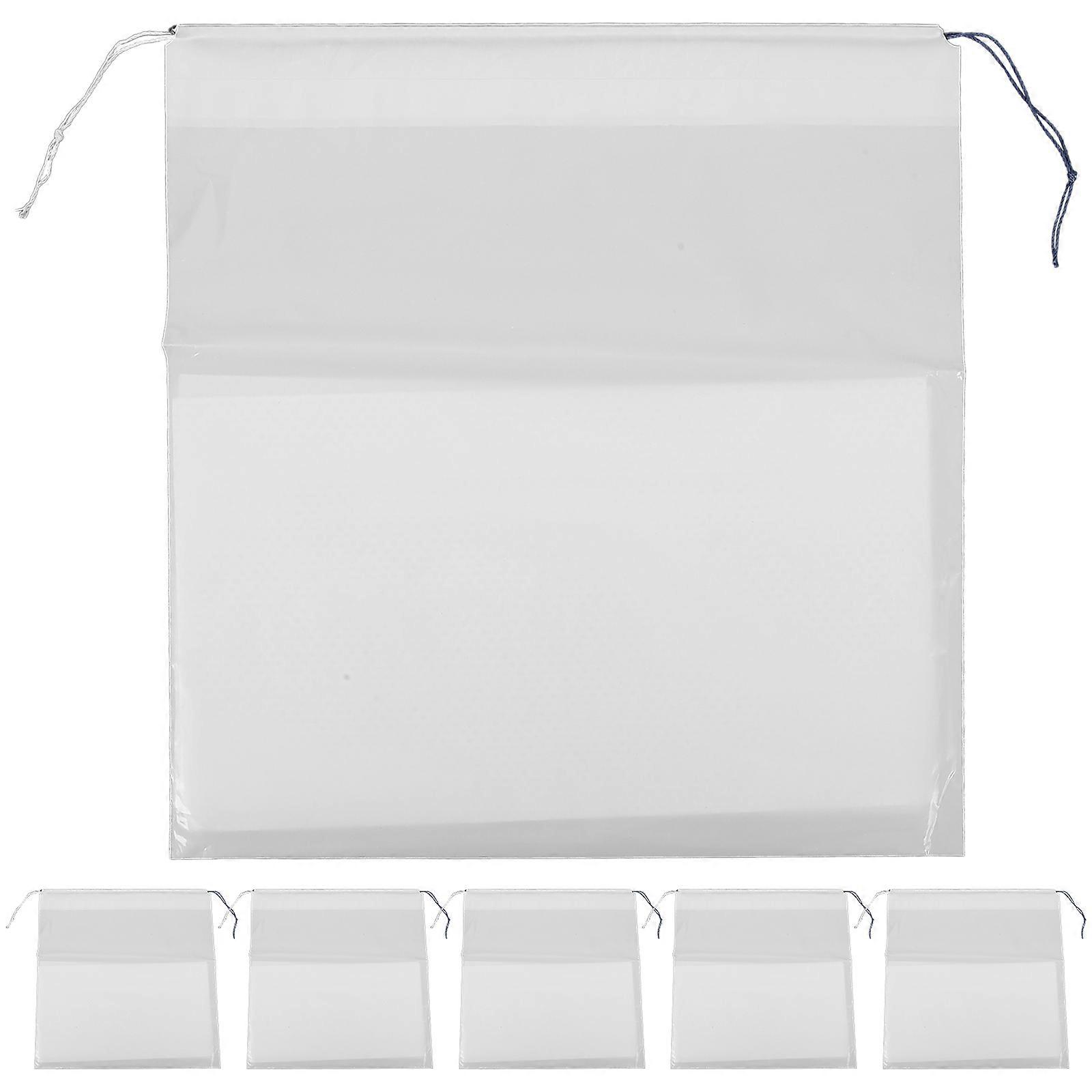 Portable Vomit Bags for Travel with Large Capacity Self Sealing Disposable PE White Bag 20 Pcs