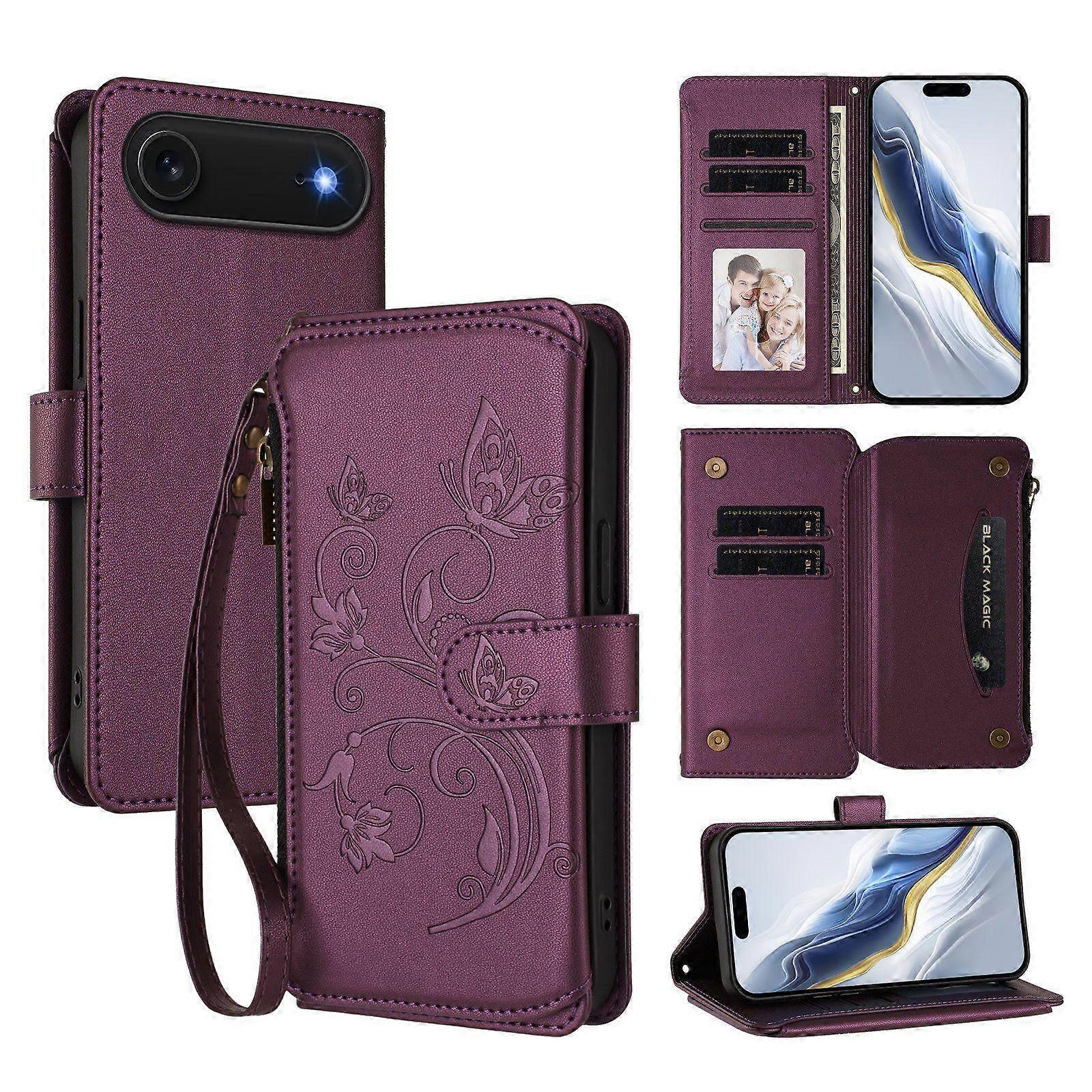 Zipper Wallet Leather Phone Case For iPhone 17 Air
