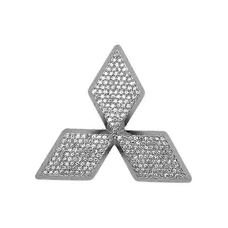 قطعة واحدة لشعار عجلة القيادة من ميتسوبيشي بشعار عجلة القيادة الماسي ملحقات تزيين السيارة