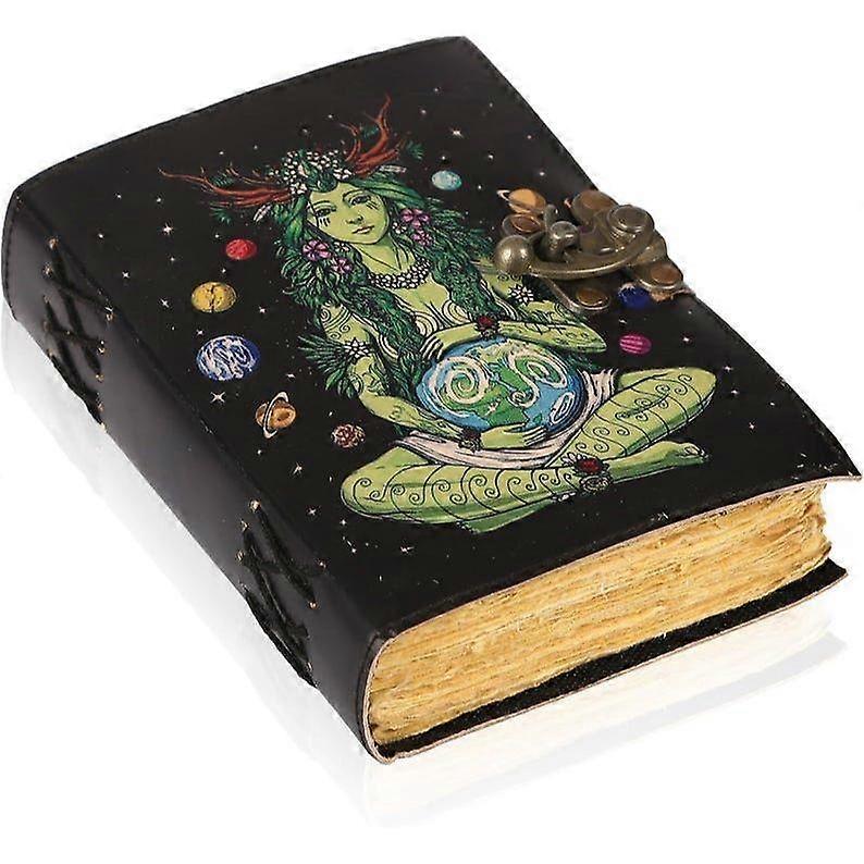 Antique Leather Book of Spells - Δέντρο της Ζωής Ανάγλυφο περιοδικό με χαρτί Deckle Edge, Vintage Daily Notebook για άνδρες και γυναίκες