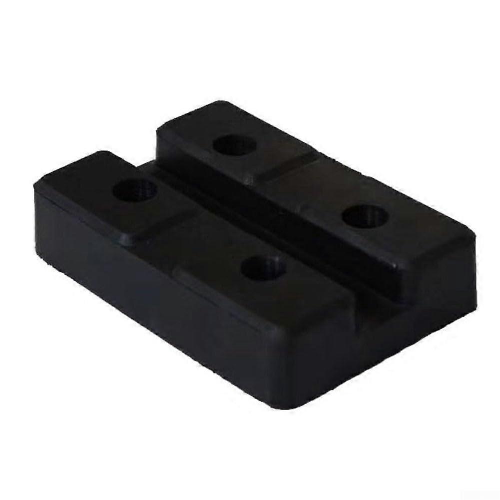 Rubber Lifting Pad Support Block Heavy Duty 12x8.2x2.7cm Black Two Post Lifting Adapter for Vehicle Maintenance