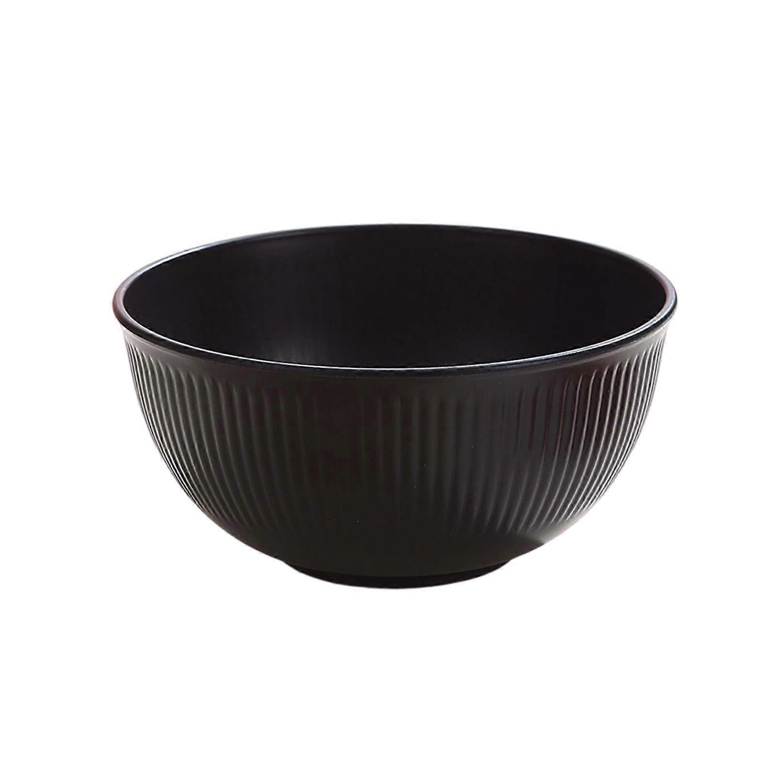 Grain Bowls Reusable Lightweight Plastic Large 15x15x7.5cm Black Wheat Straw Fiber Model SNH749 For Soup Ramen Oats