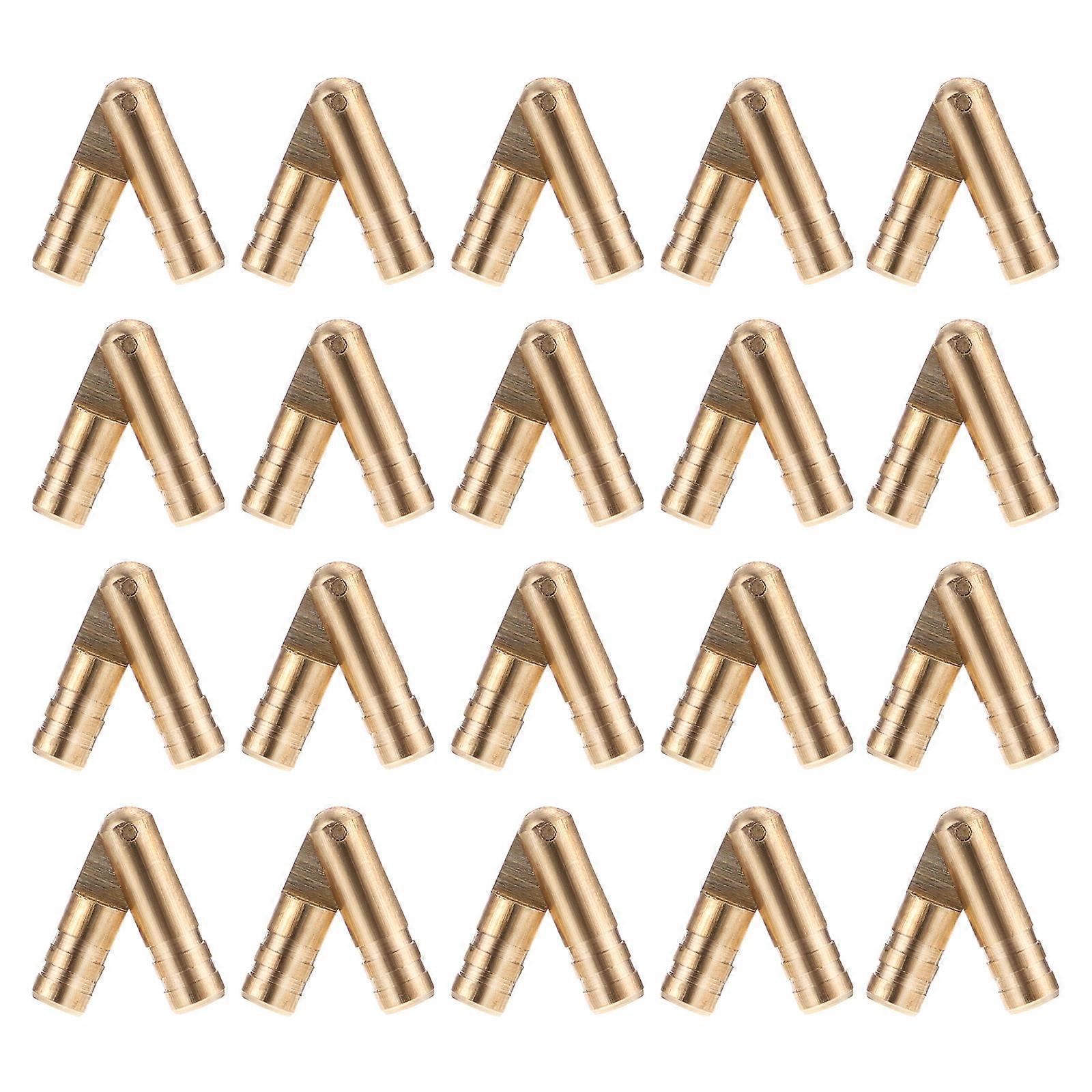 Golden Copper Hinges for DIY Use Safe Durable and Rust Resistant 20 Pieces