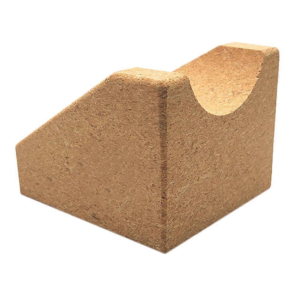 Guitar Neck Rest Support Pillow for Electric Guitar and String Instruments Storage Light Brown Cork