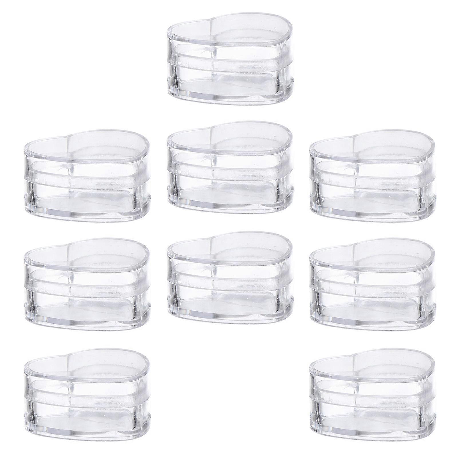 Here's a refined and professional product description for your **Heart Shape Cream Containers**:
 
### **100pcs Heart Shaped Cream Containers with