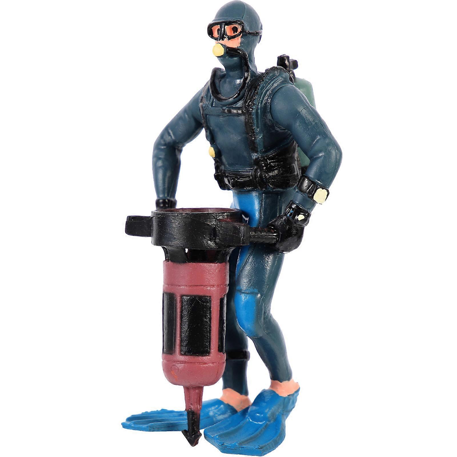 Dalgıç Mini Model Akvaryum Modeli Aquanaut Manzara Dekorasyonu Minyatür İnsanlar Oyuncak