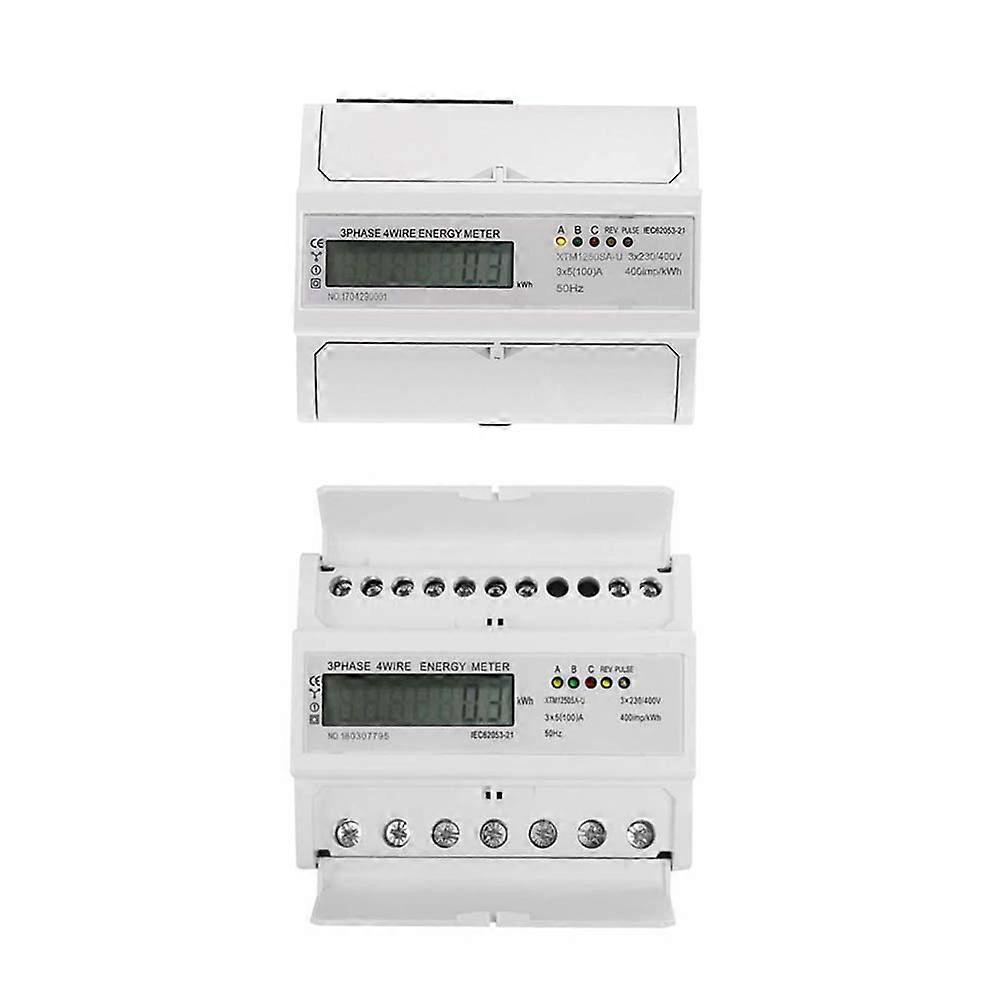Rectangular LCD Display Volt Amp Meter Designed For Electrical Professionals In 12x10x6.5cm Size Suitable For Indoor Installation With 1Pcs Quantity