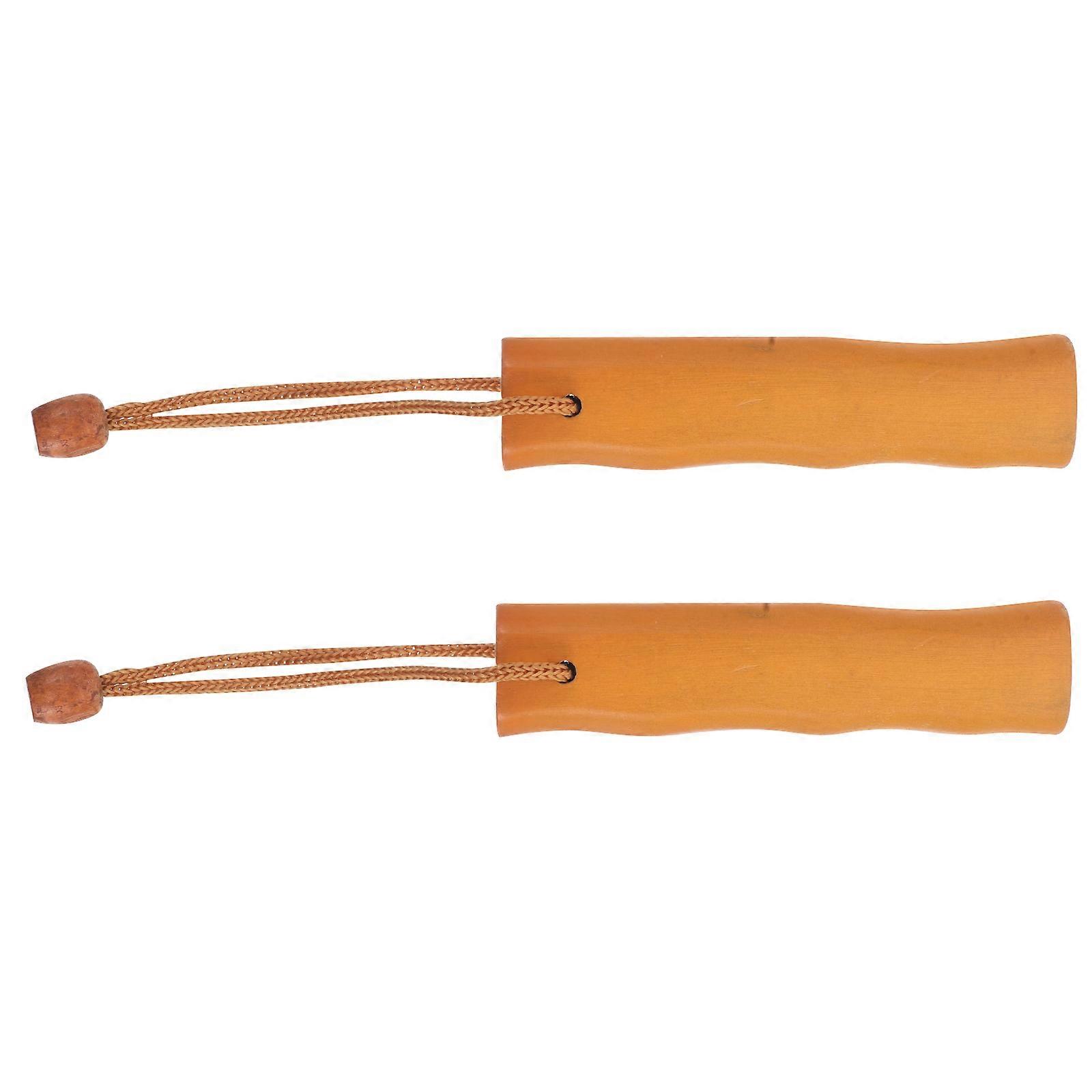 Wooden Umbrella Handle Grip Replacement 2pcs Durable Foldable Umbrella Repair Part Water Resistant Comfortable Grip for Walking Stick and Weather