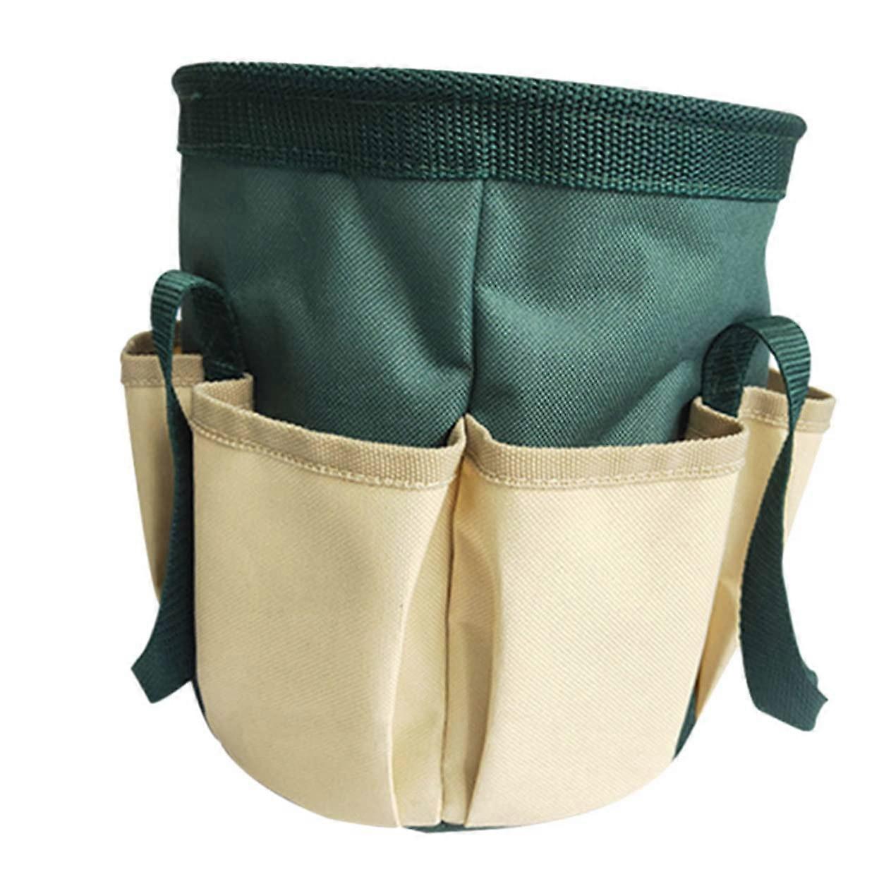 Foldable Oxford Storage Basket for Garden Accessories MultiPocket Tool Container Sturdy and Durable for Gardening Large Capacity for Hand Tools