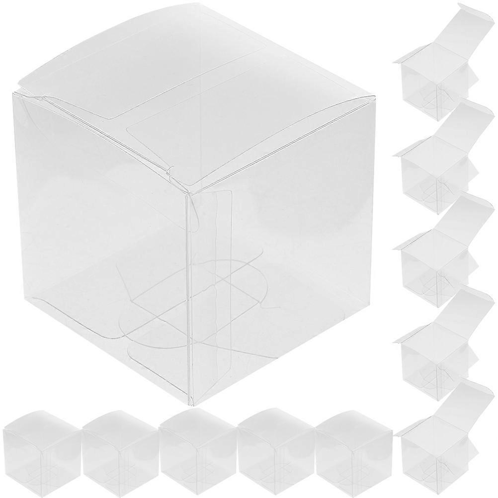 Clear Candy Boxes for Packaging Made of PVC Transparent Small Goodie Boxes 20 Pieces