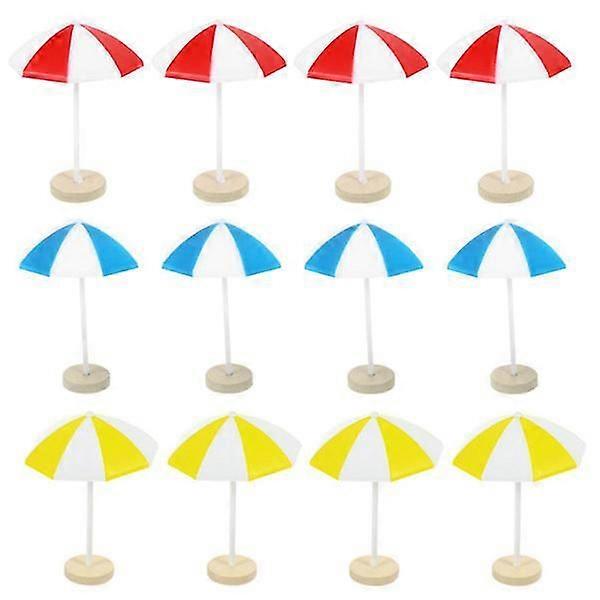 Miniature Beach Umbrella Decors, Micro Landscape Sun Umbrellas