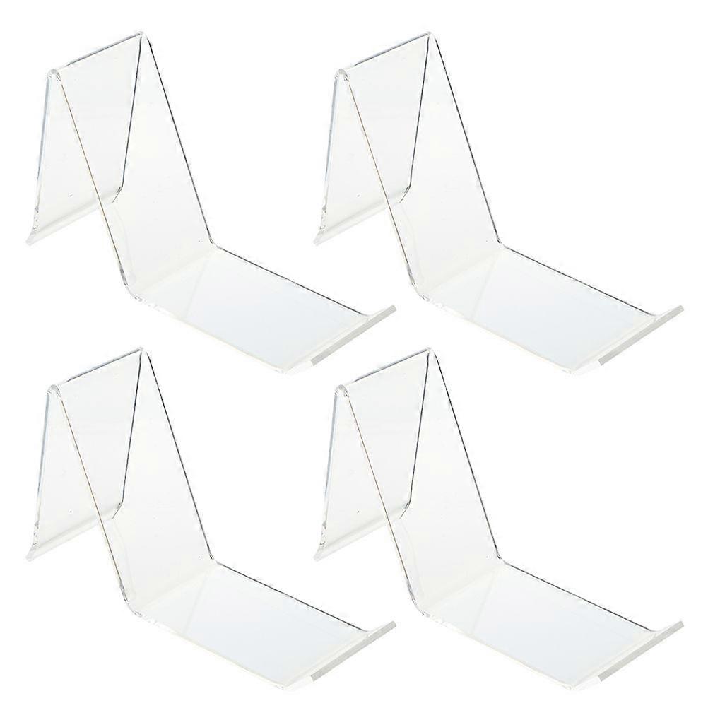 4pcs Transparent Shoe Display Rack Shoes Display Stand Shoe Support for Shopping Mall