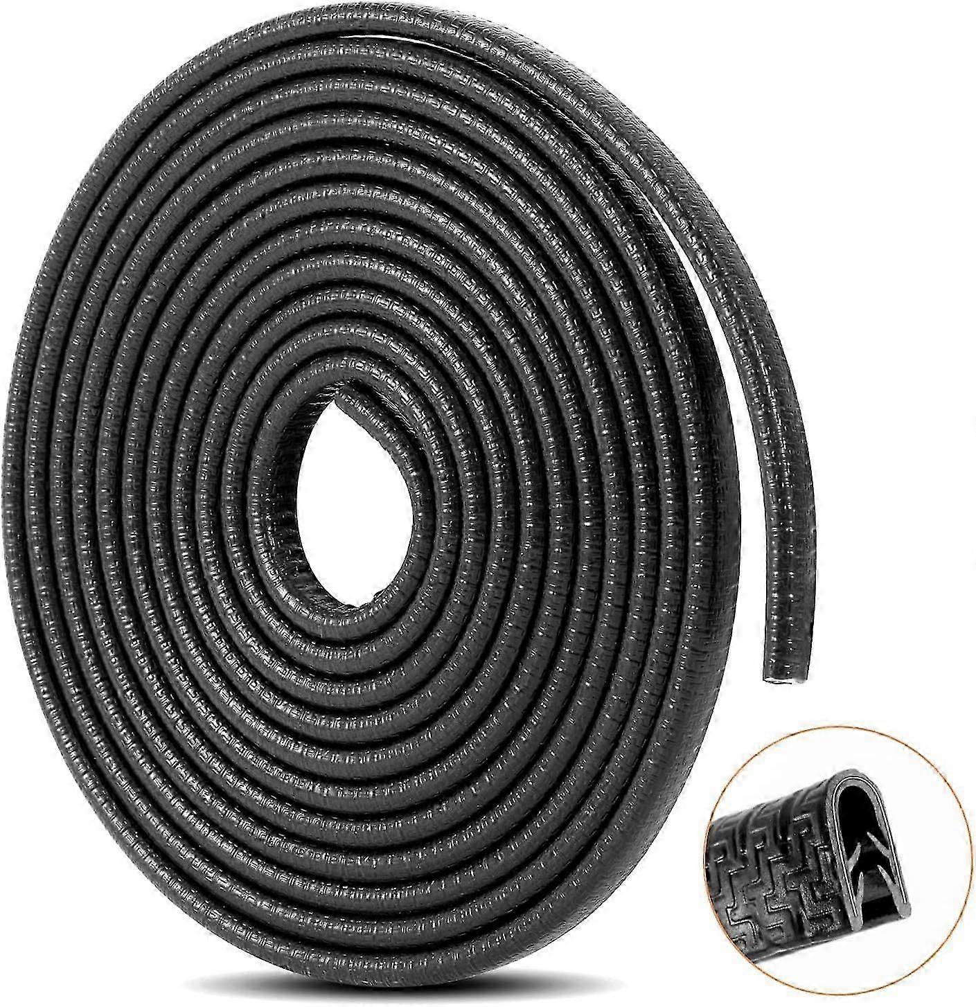 Unbrand Rubber Door Seal - 5M - Door Protector - Flexible - Door Edge Guard - Child Corner Protectio