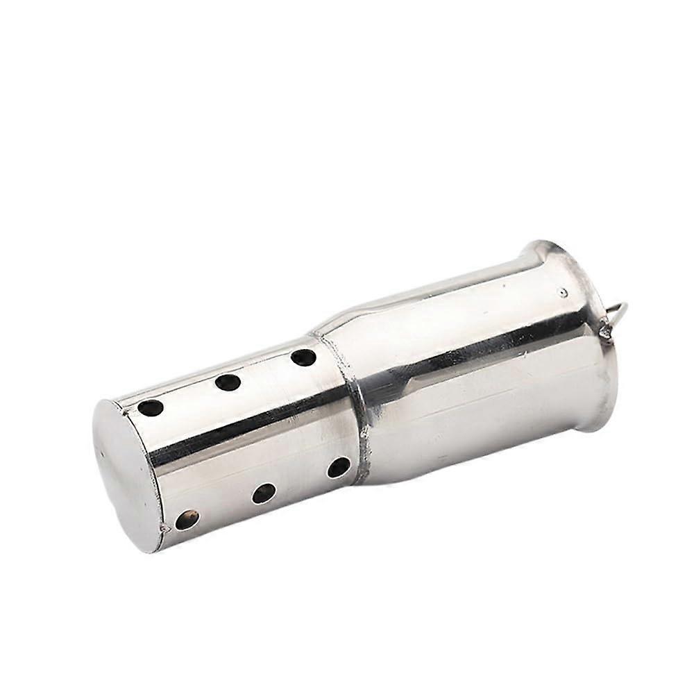 Motorcycle Muffler Universal Front Mid End Exhaust Silencer TYPE-04 51mm Stainless Steel Noise Reducer Compatible with Most Bikes